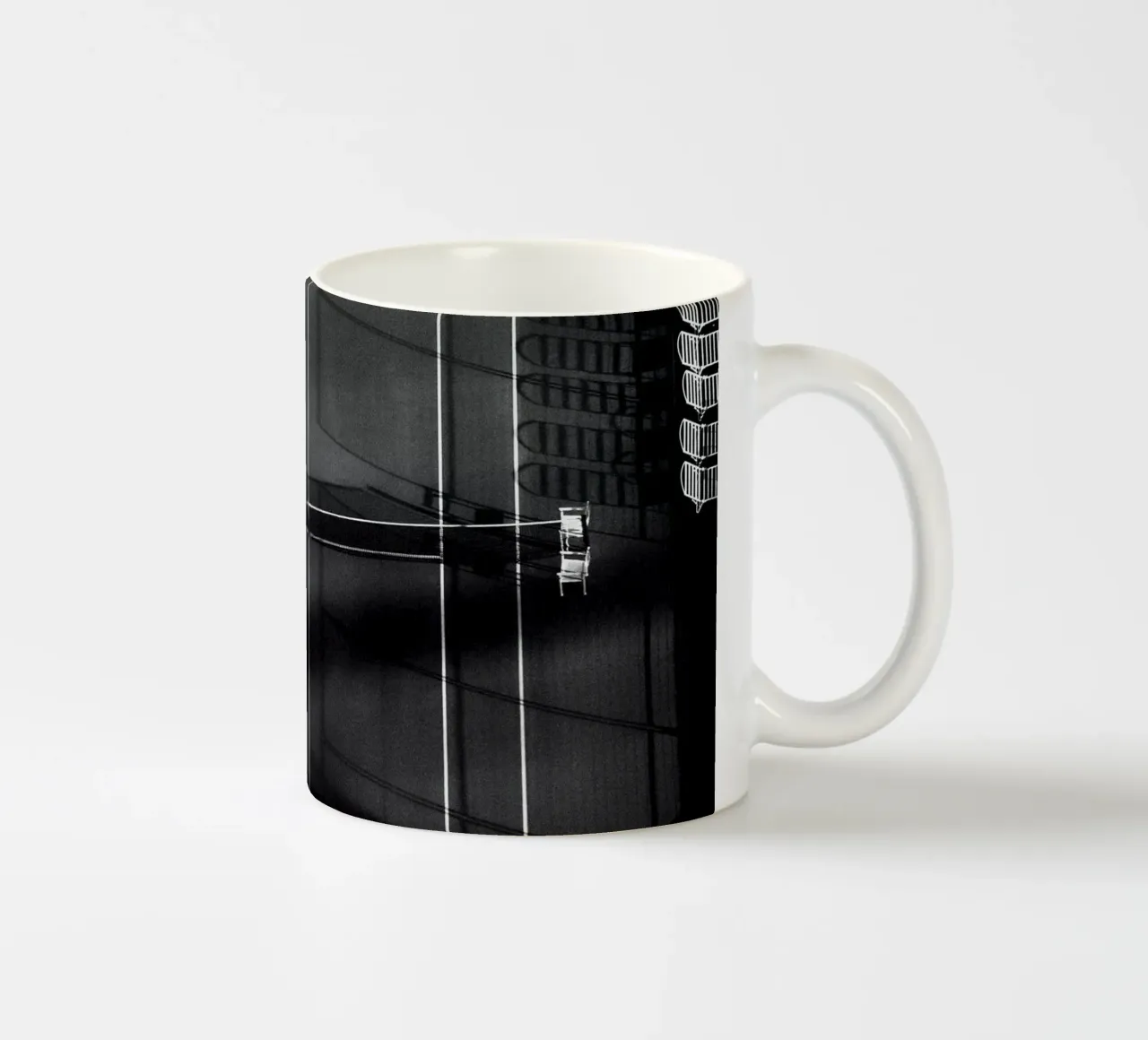 Retro Tenniscourt tazza in ceramica da Fjöllart