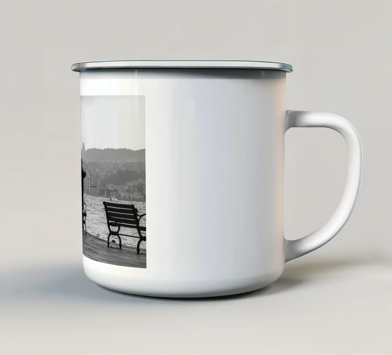 Pescatori a Instanbul, Turchia tazza in smalto da mbgraphx2