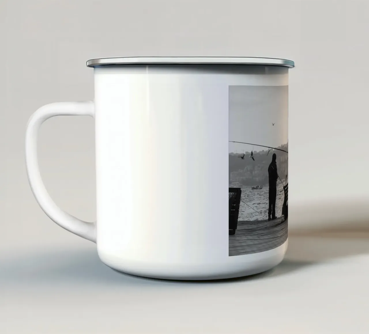 Pescatori a Instanbul, Turchia tazza in smalto da mbgraphx2