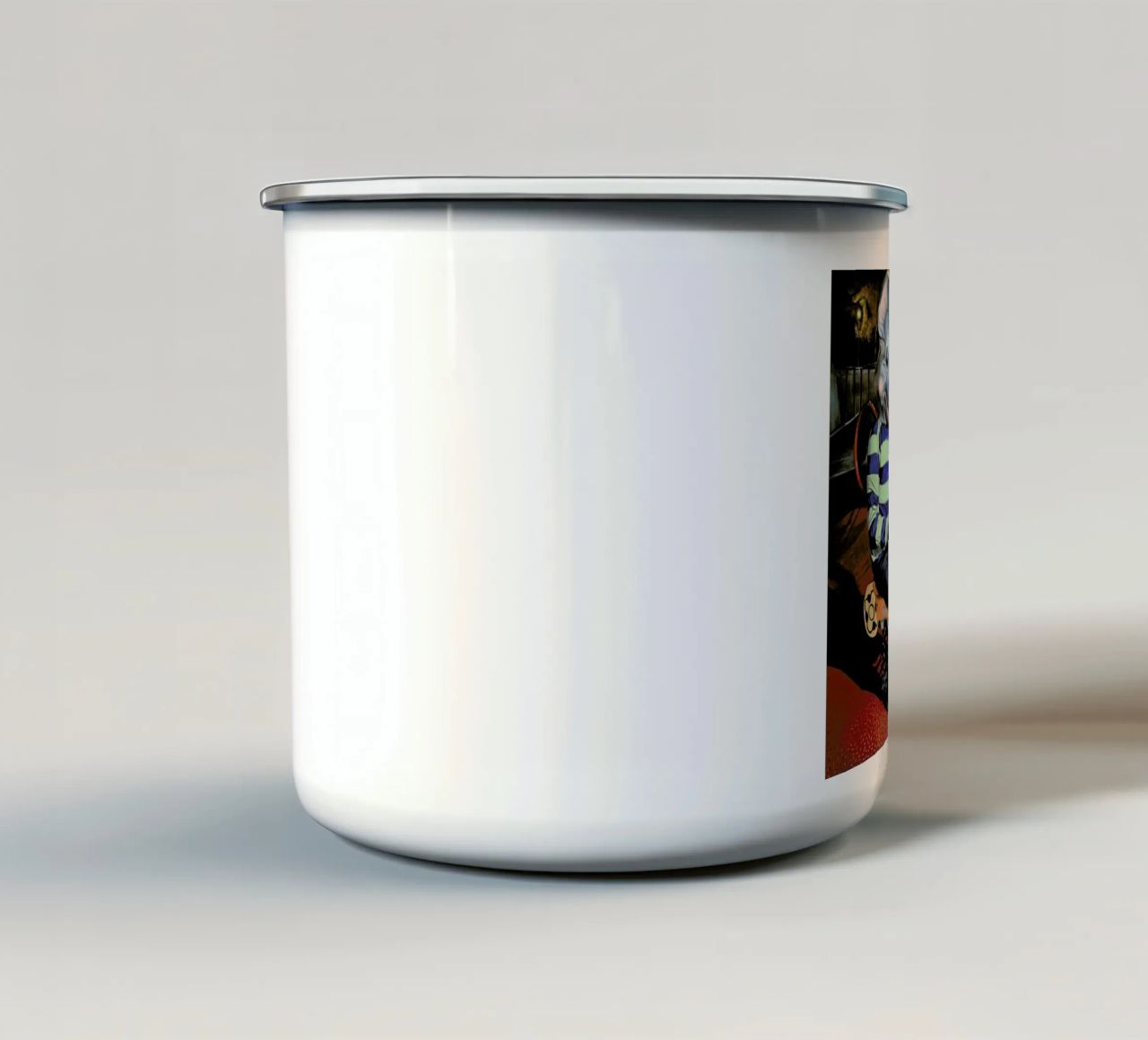 Quand Le Chat tazza in smalto da Jérôme Romain