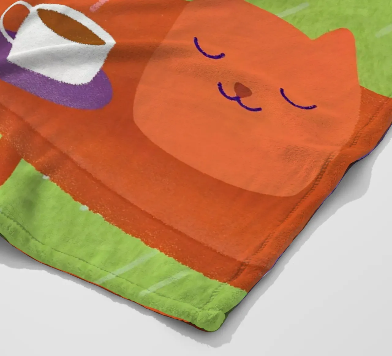 Gatti e caffè sotto la pioggia coperta in pile da LOYAL SHOP