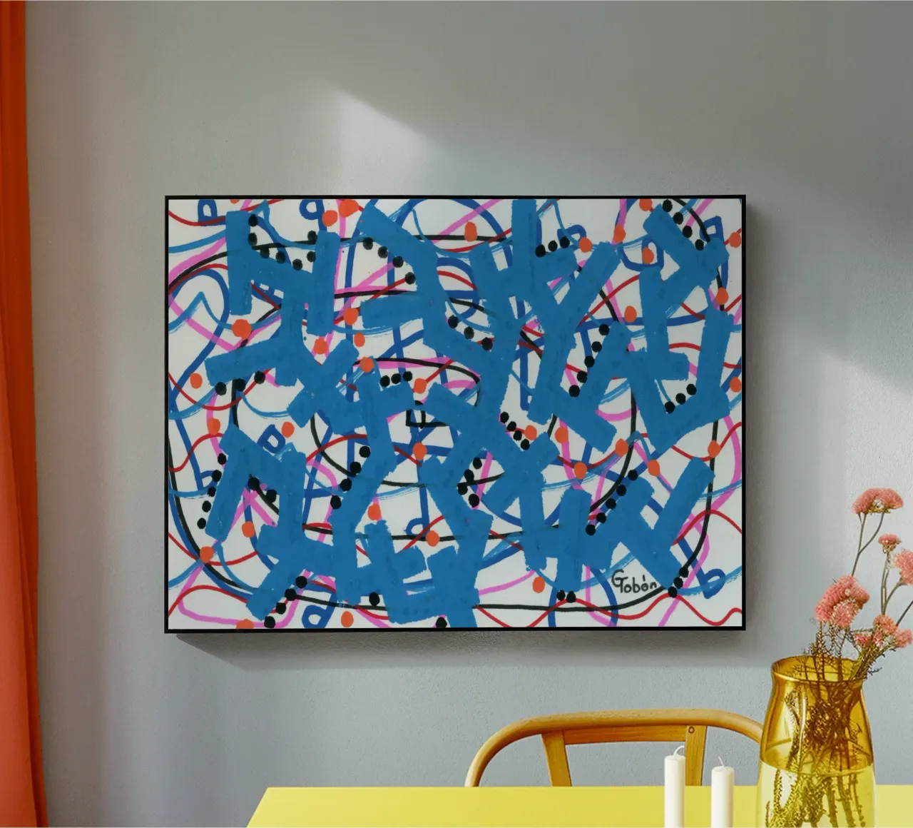 Corallo blu plexiglass da gtobonart