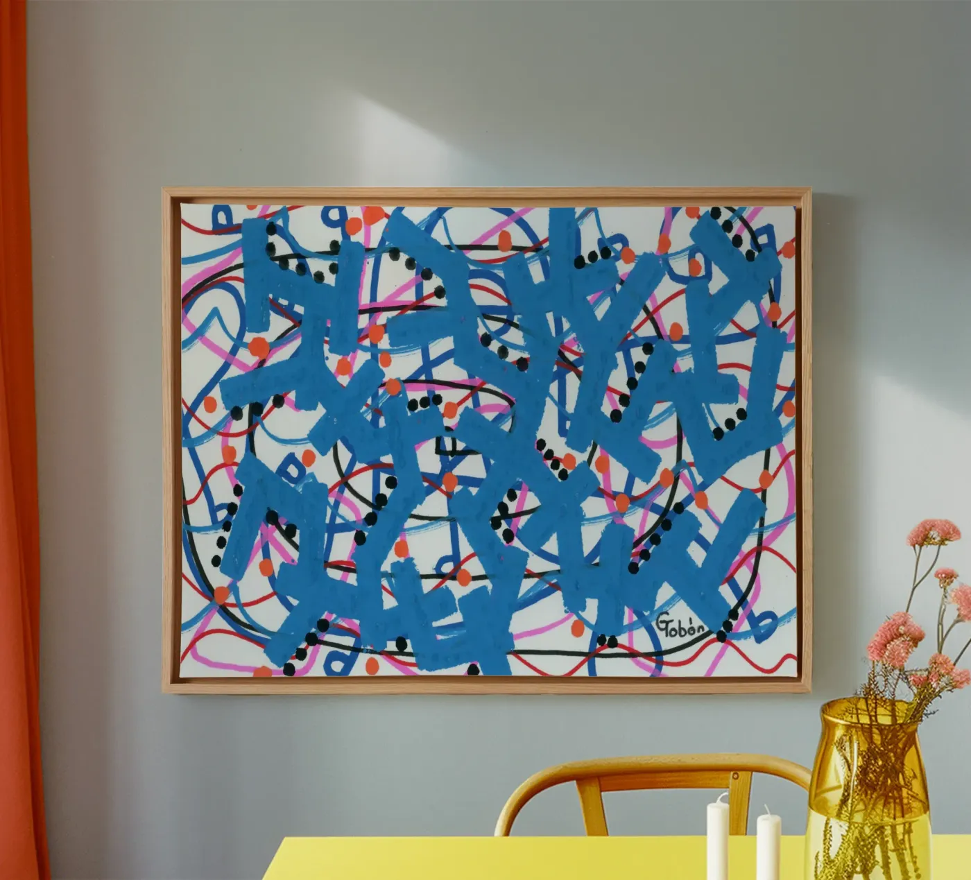 Corallo blu tela da gtobonart