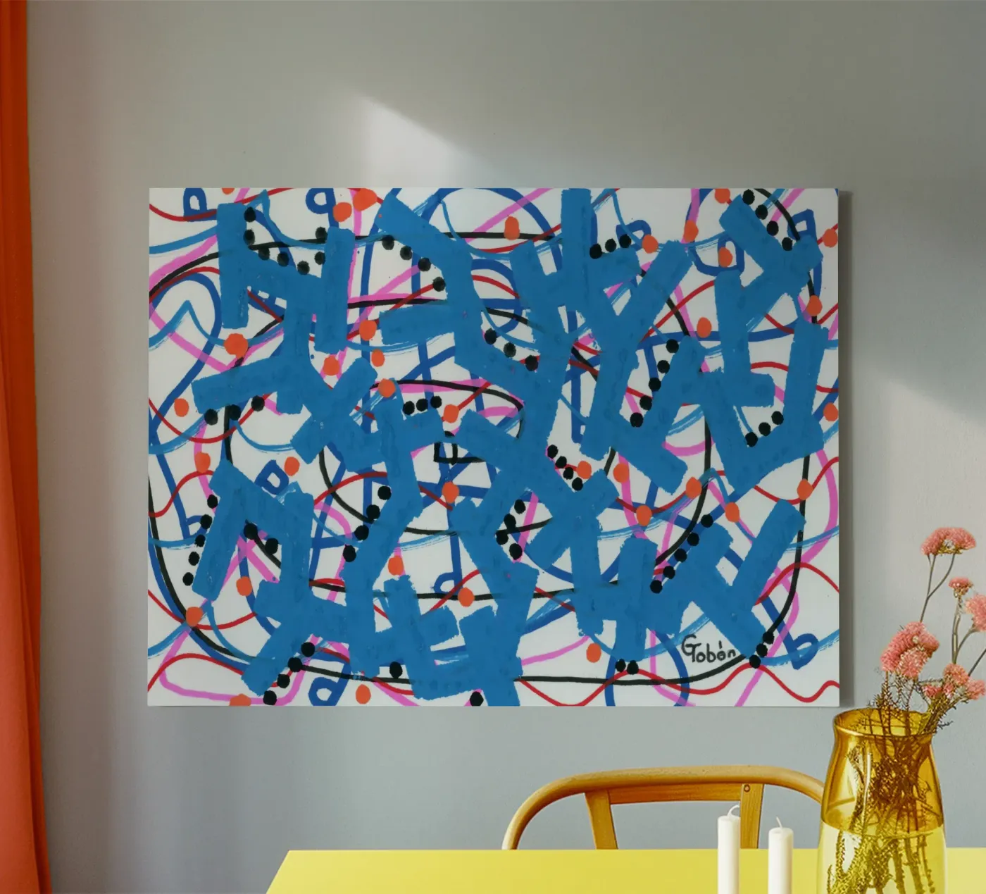 Corallo blu tela da gtobonart