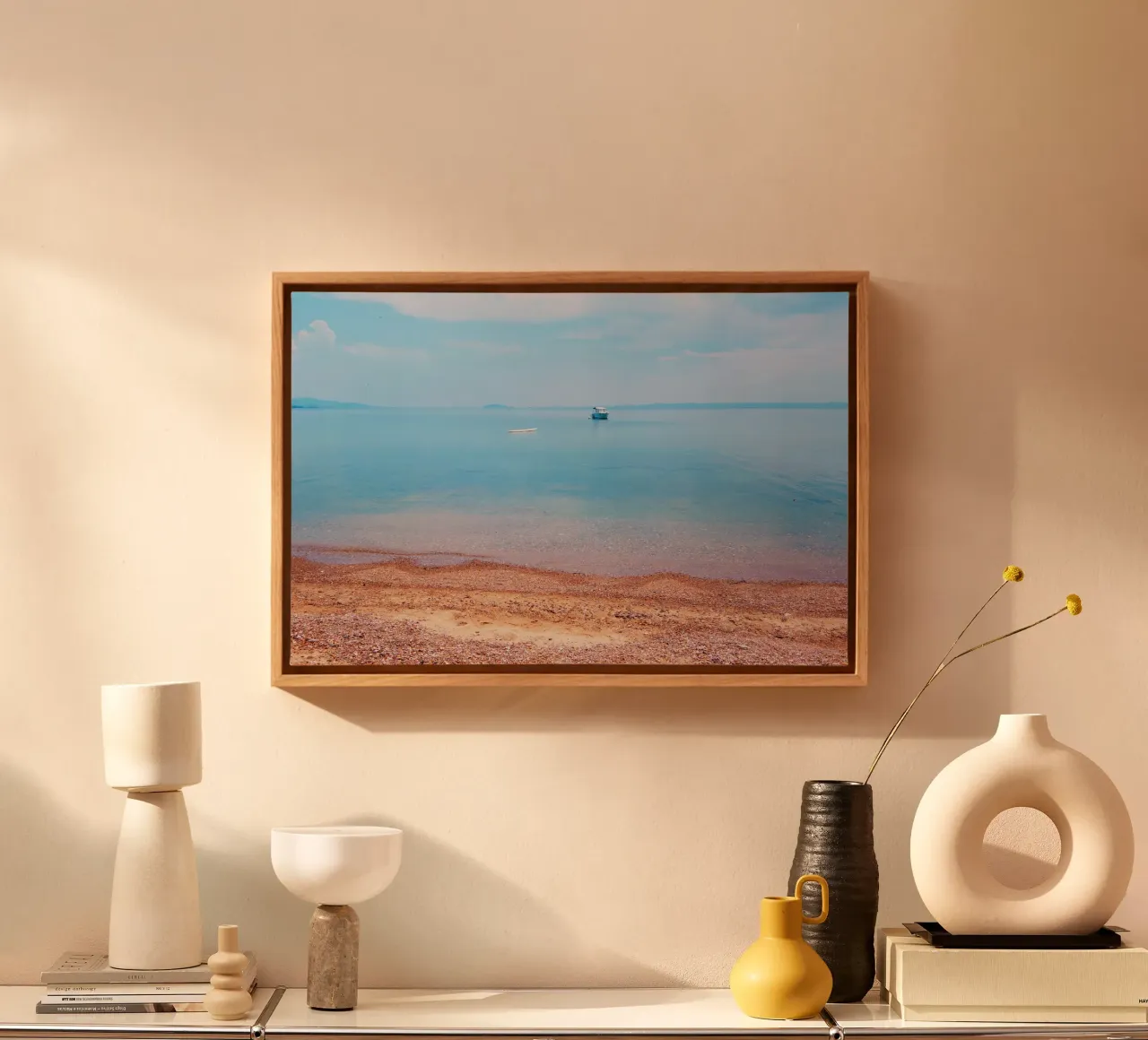 Paradise sea tela con Cornice a cassetta da Fjöllart