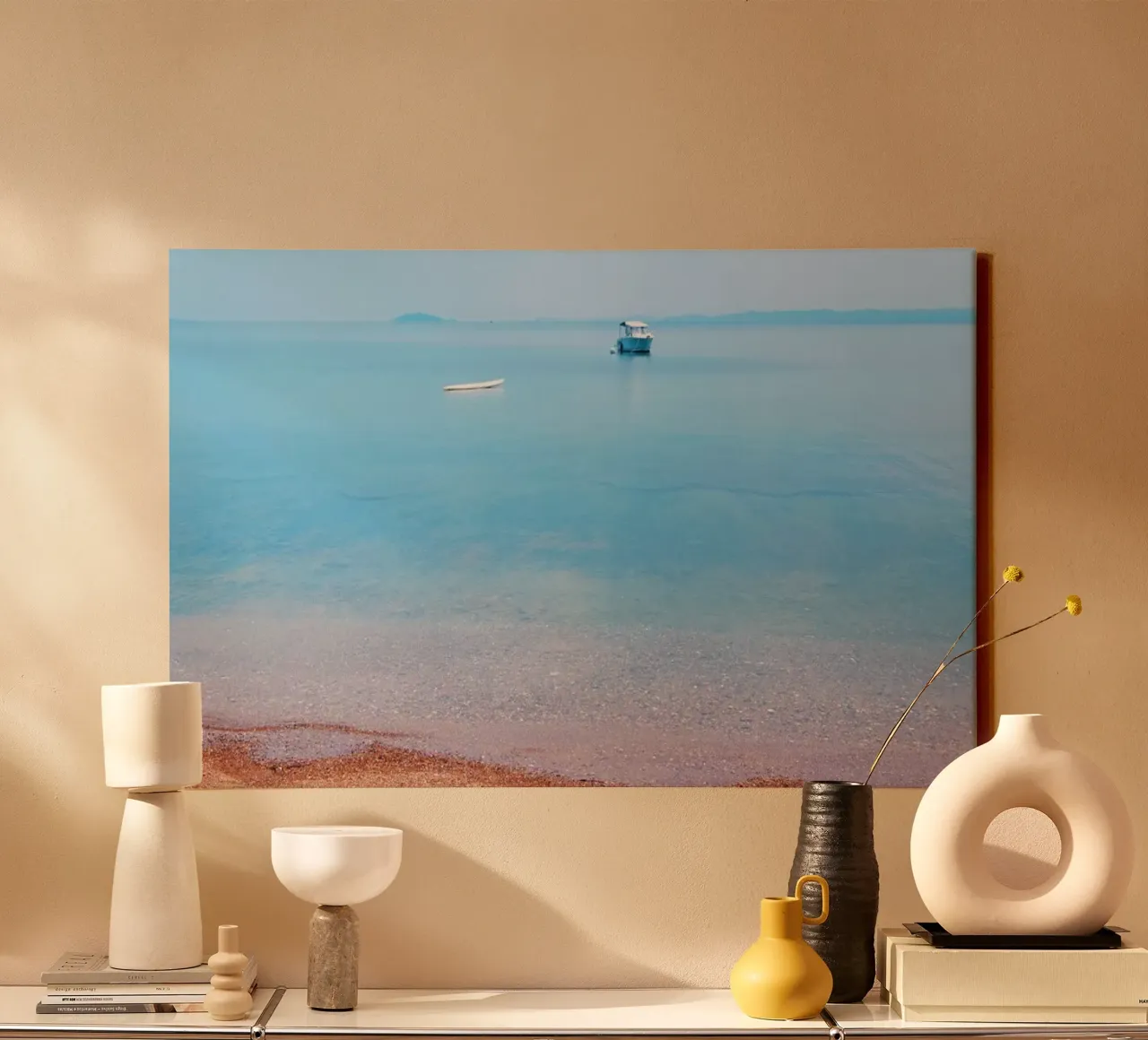 Paradise sea tela con Cornice a cassetta da Fjöllart
