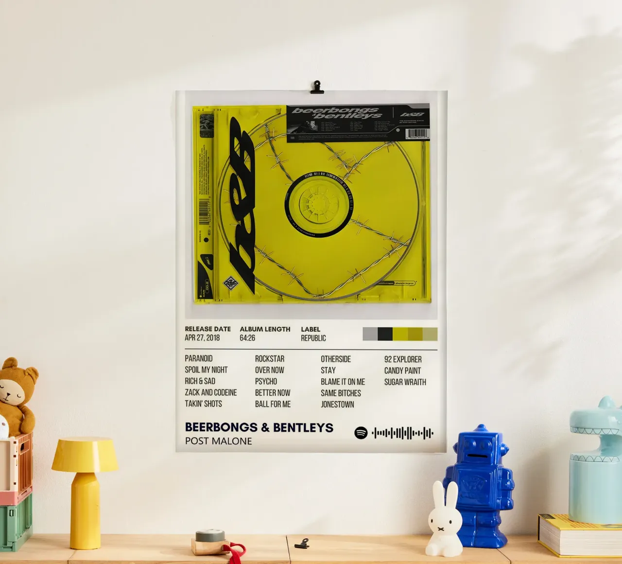 Post Malone Beerbongs and Bentleys poster da Roronoa7