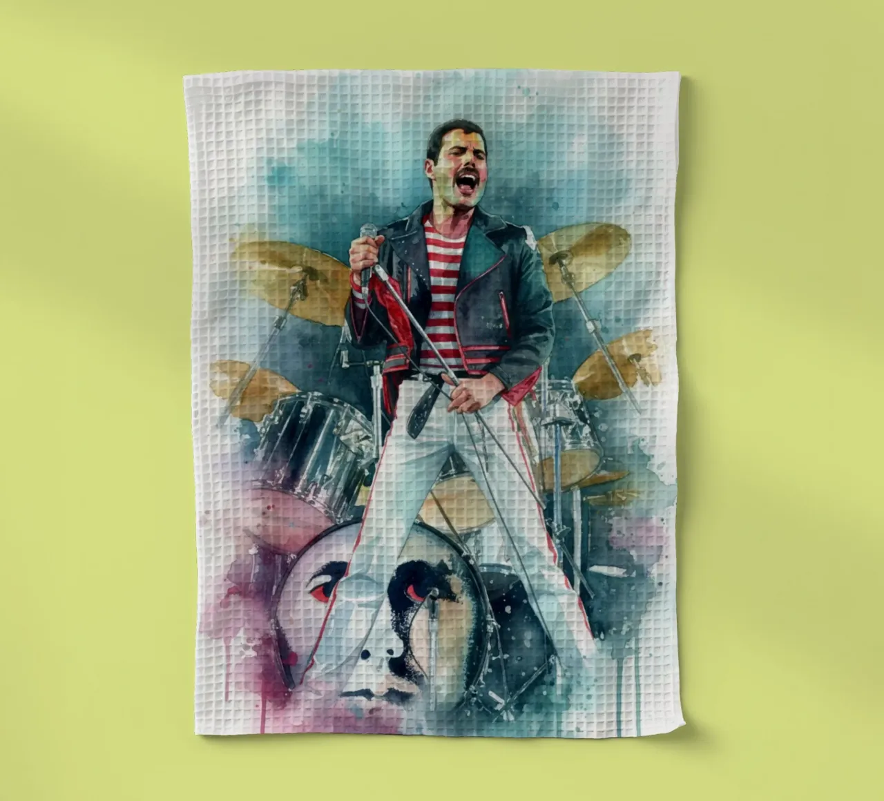 Freddie Mercury art abstrait torchon de Kalis