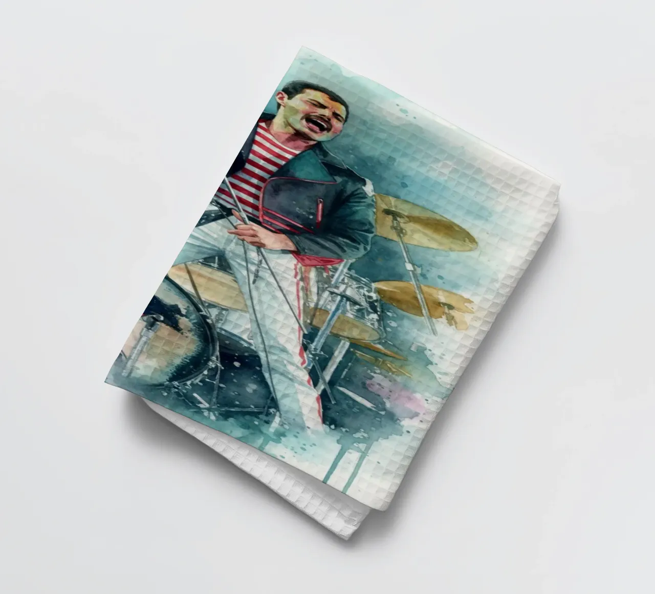 Freddie Mercury art abstrait torchon de Kalis