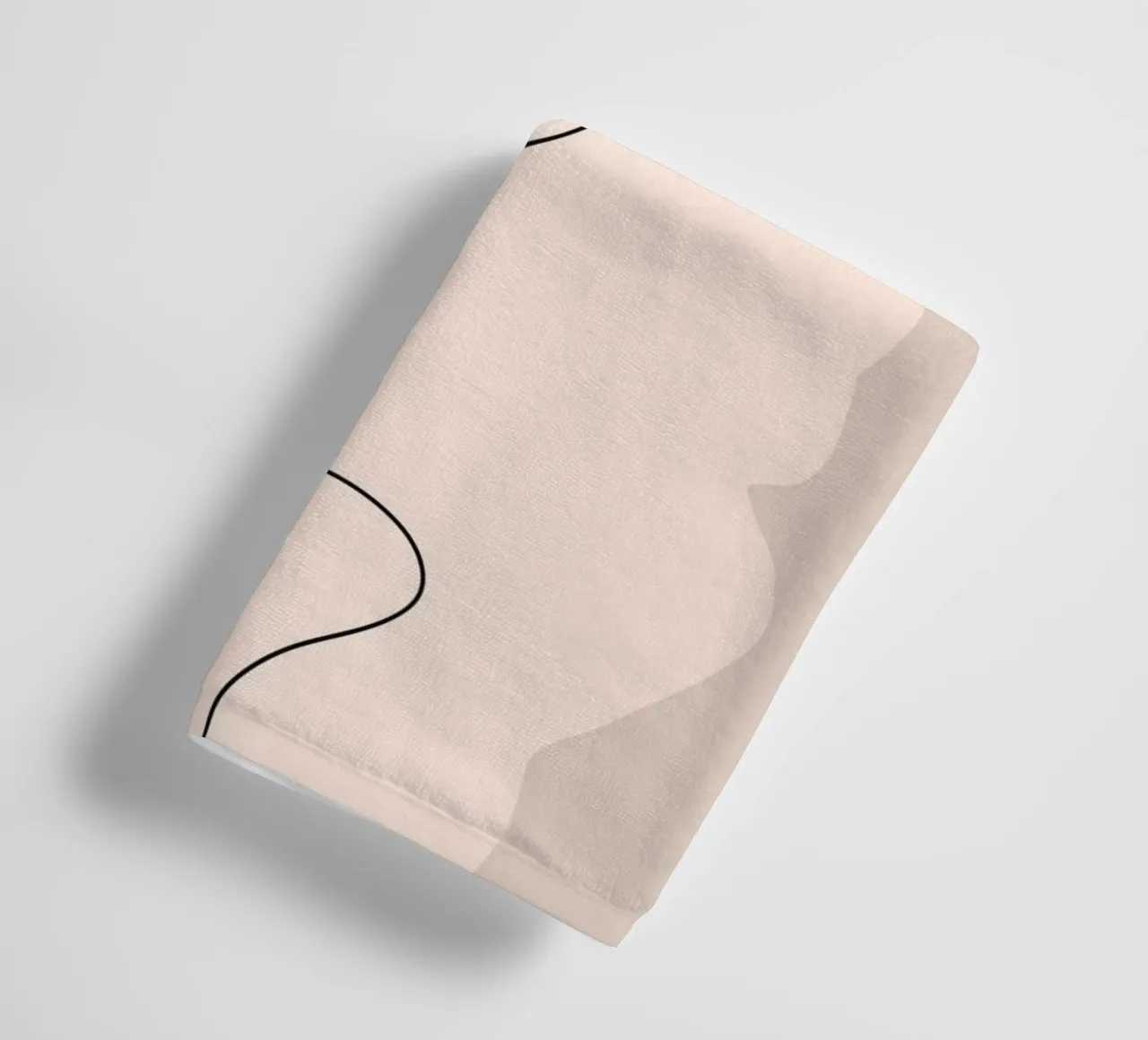Minimal Abstrakte Kunst Tropisches Mädchen 6 Handtuch von ThingDesign