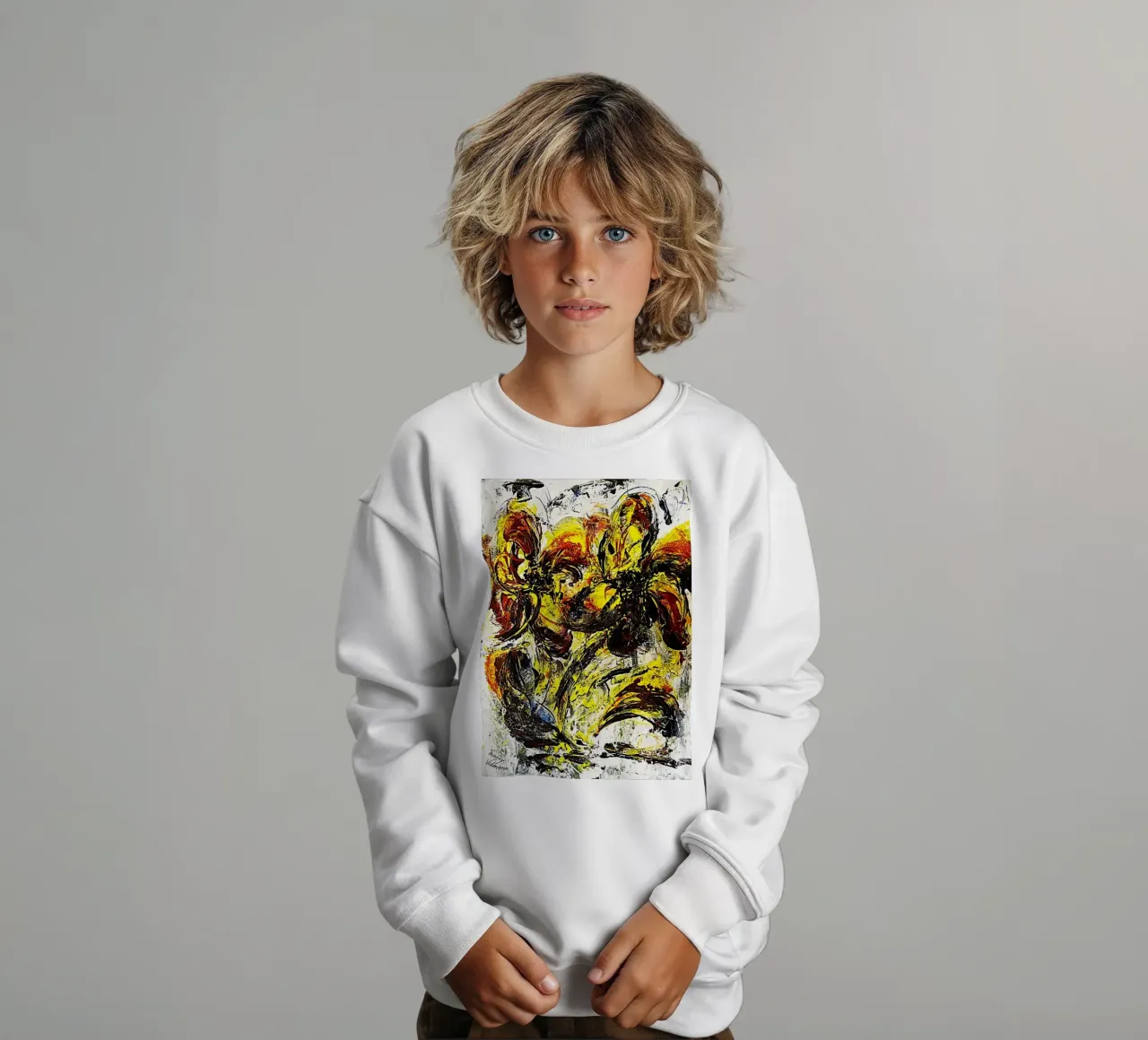 FIORI DANZANTI. felpa bambino da Little treasures for your home