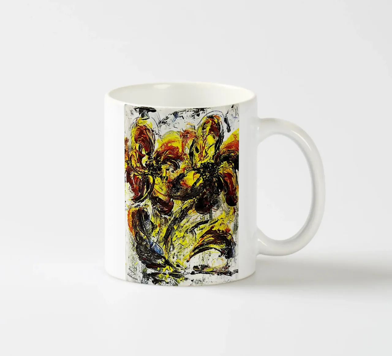 FIORI DANZANTI. tazza in ceramica da Little treasures for your home