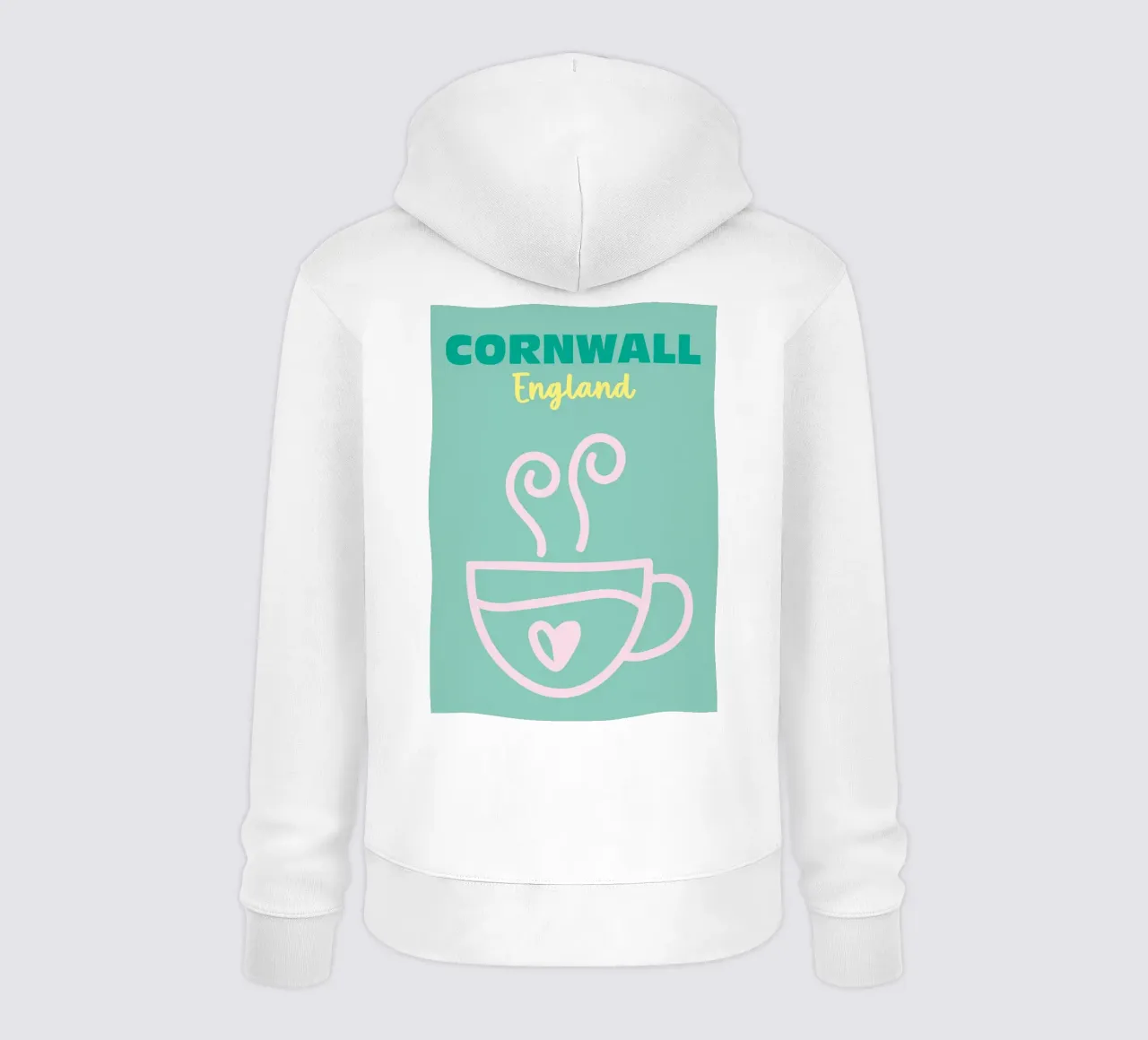Cornovaglia, Inghilterra felpa con cappuccio da Colorful Homes