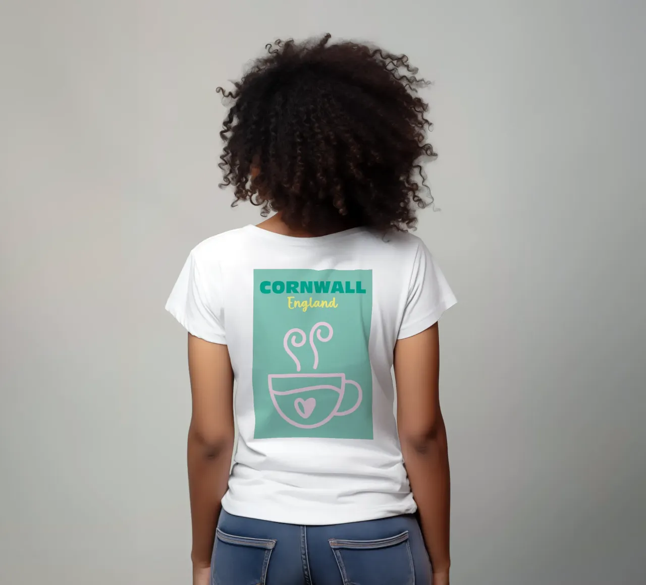 Cornovaglia, Inghilterra t-shirt da Colorful Homes