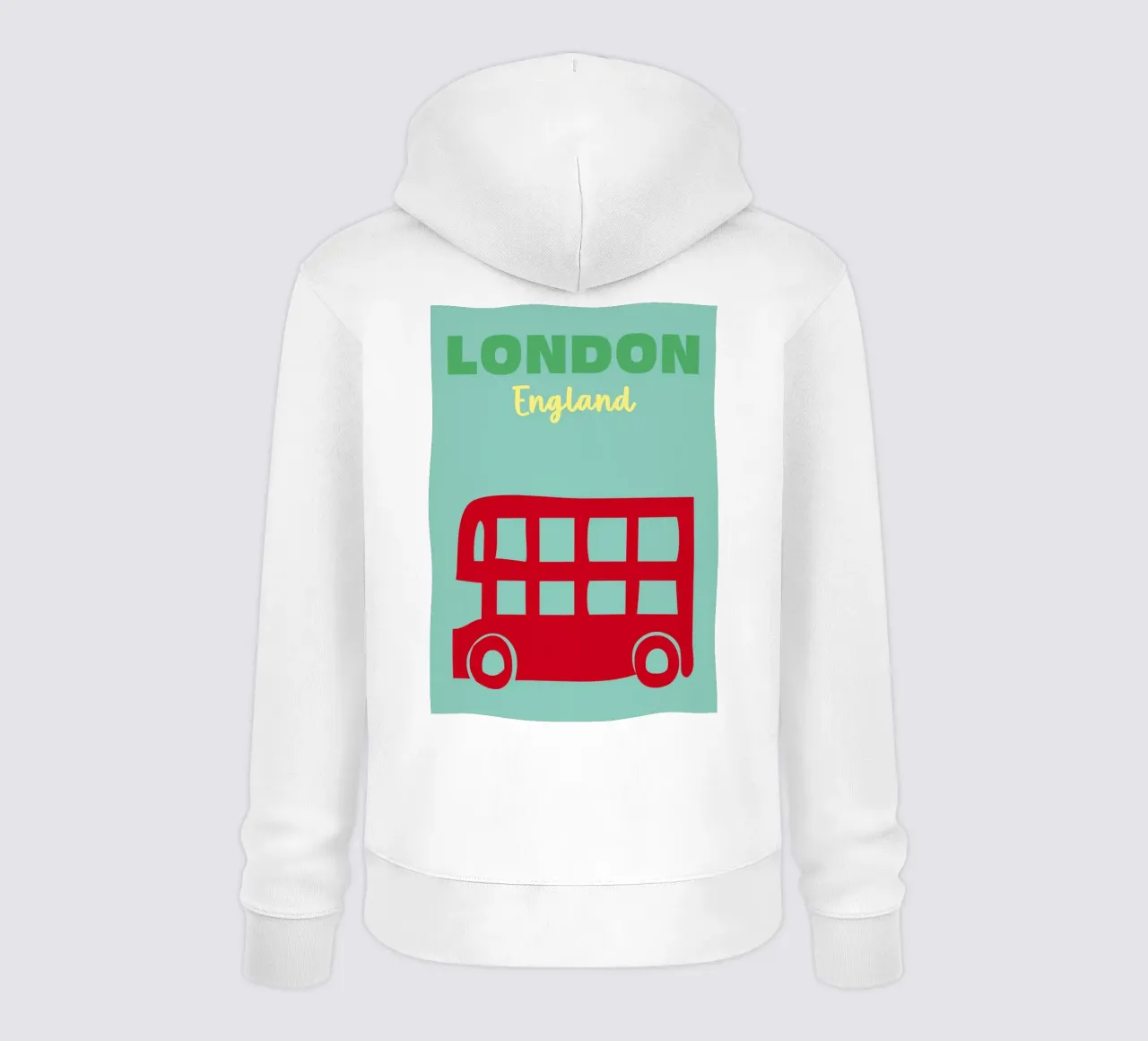Londra, Inghilterra felpa con cappuccio da Colorful Homes