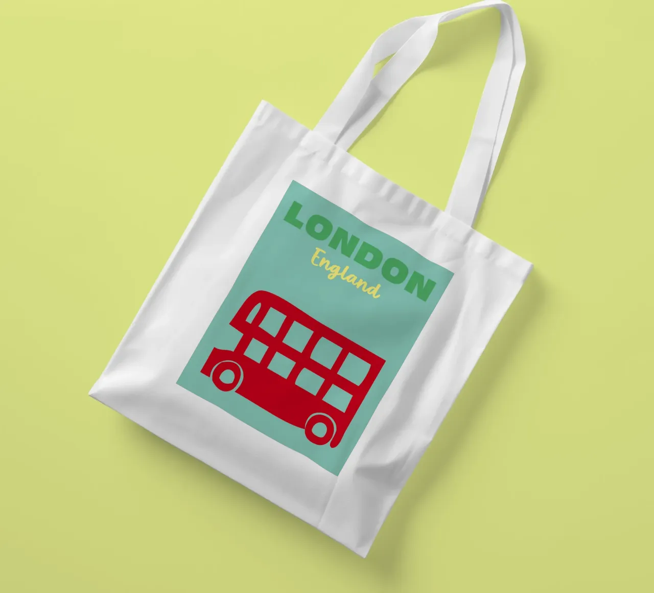 Londra, Inghilterra borsa in juta da Colorful Homes