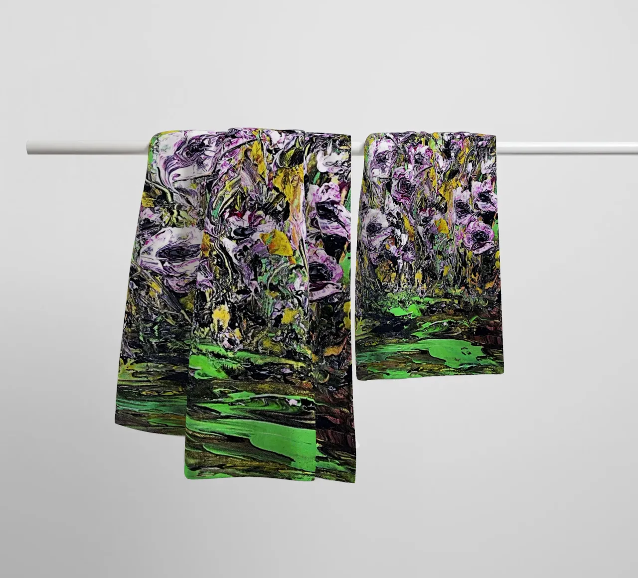 FIORI IN RIVA AL FIUME. asciugamano da bagno da Little treasures for your home