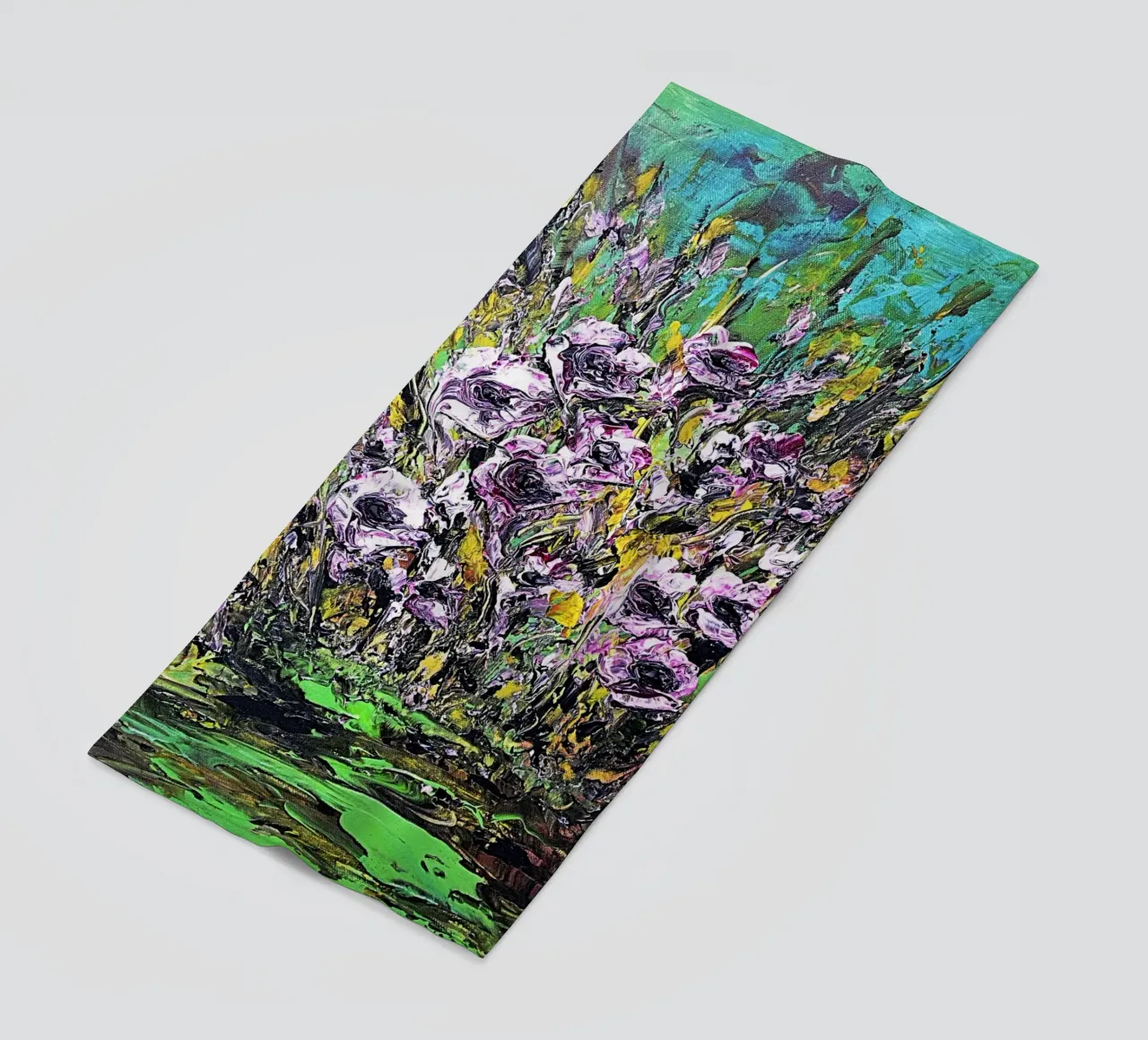 FIORI IN RIVA AL FIUME. telo mare da Little treasures for your home