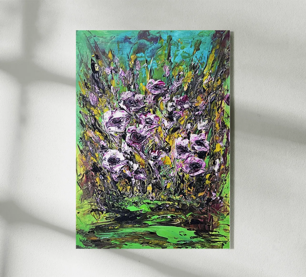 FIORI IN RIVA AL FIUME. plexiglass da Little treasures for your home