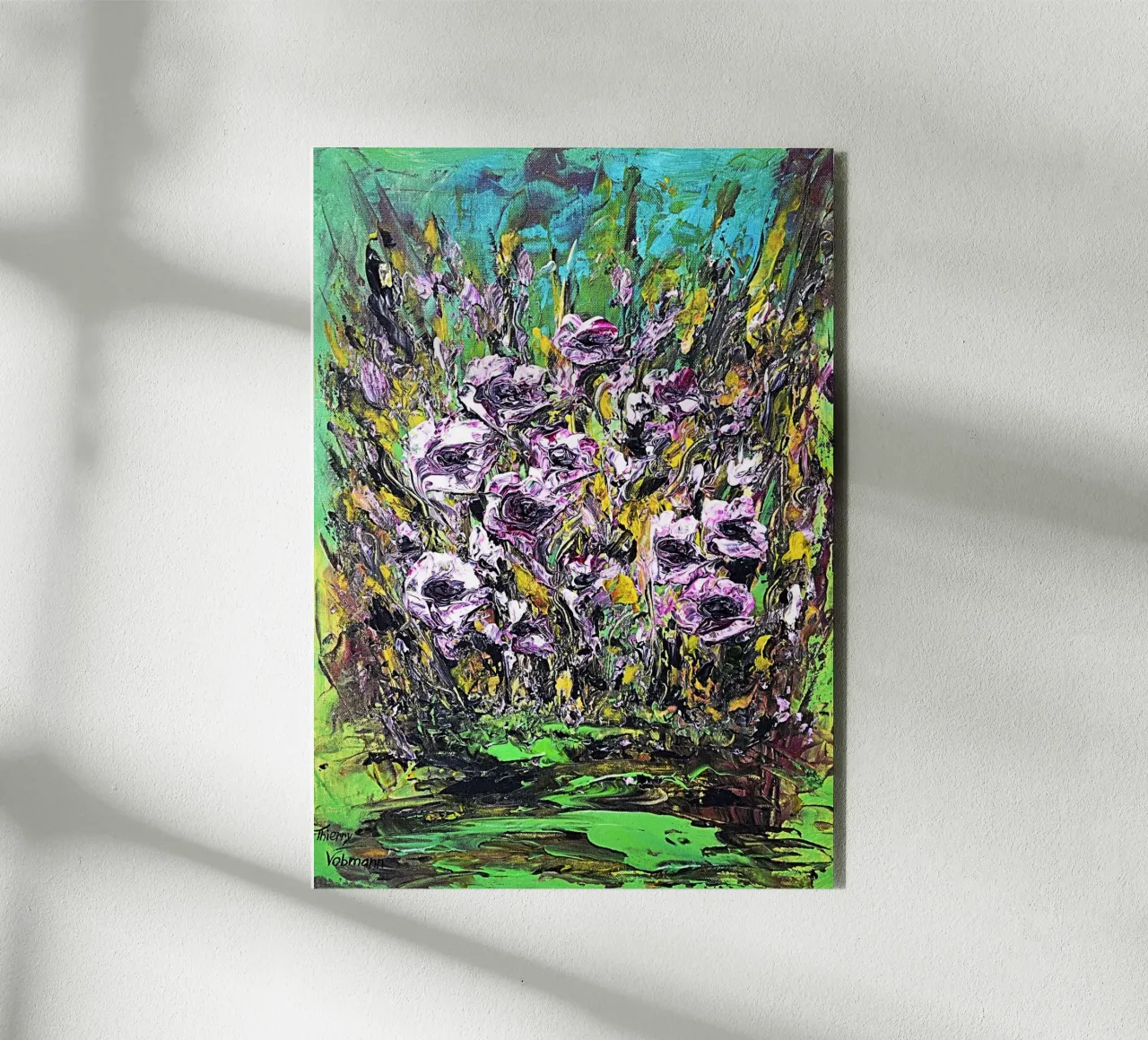 FIORI IN RIVA AL FIUME. alluminio dibond da Little treasures for your home