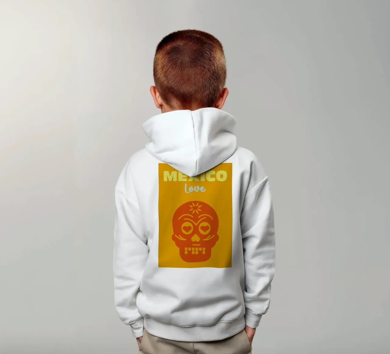 Amore in Messico felpa bambino con cappuccio da Colorful Homes