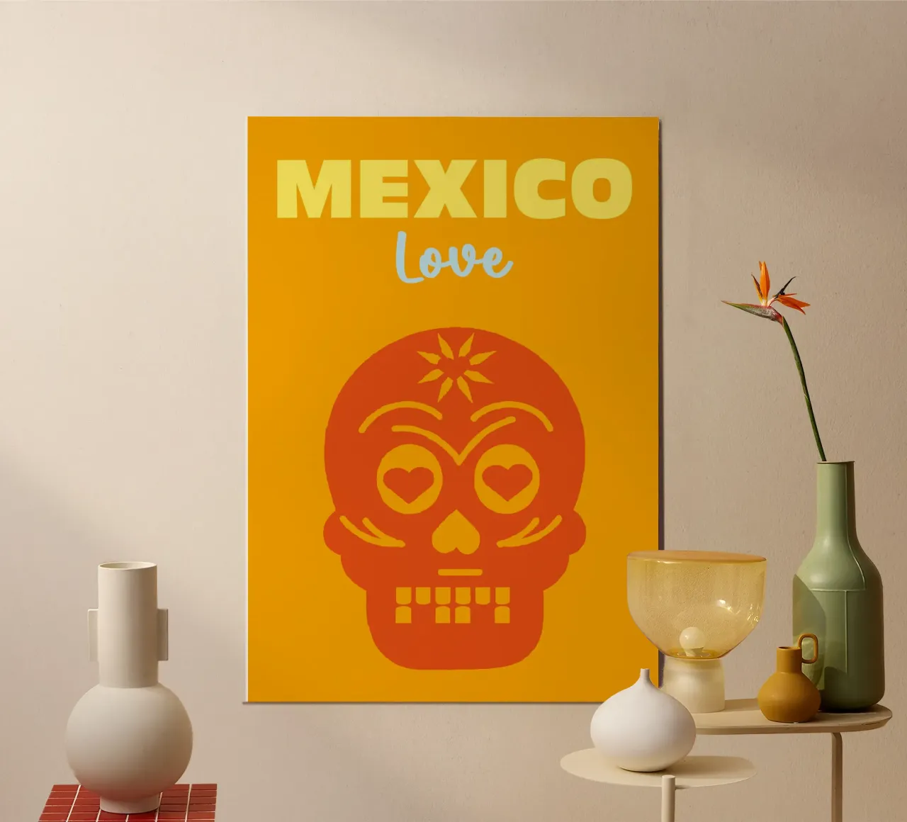 Amore in Messico alluminio dibond da Colorful Homes