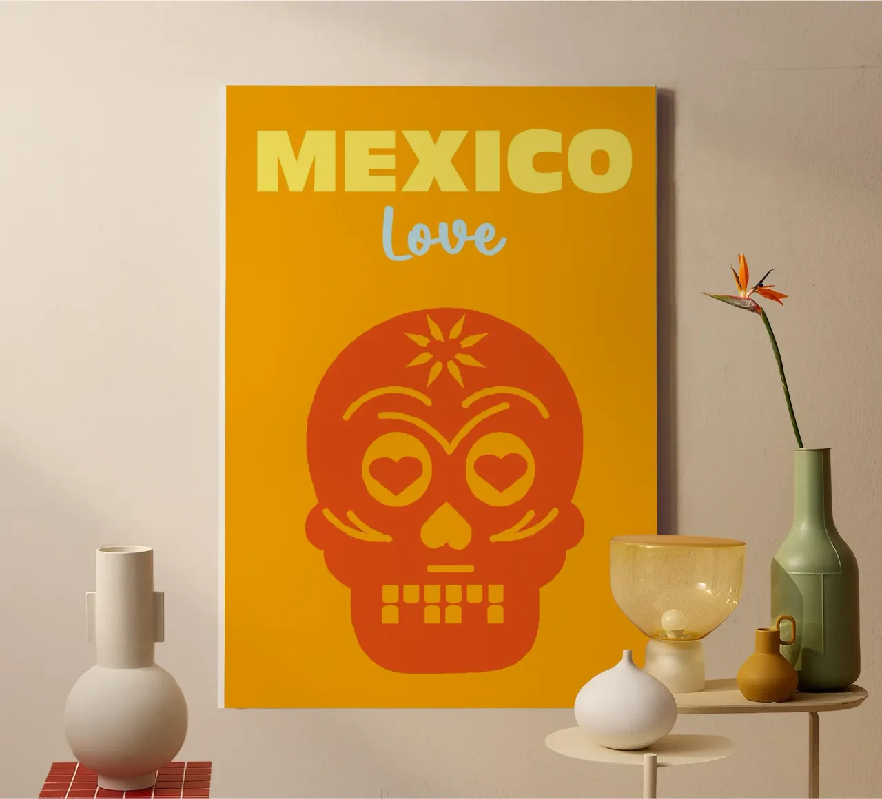Amore in Messico tela da Colorful Homes