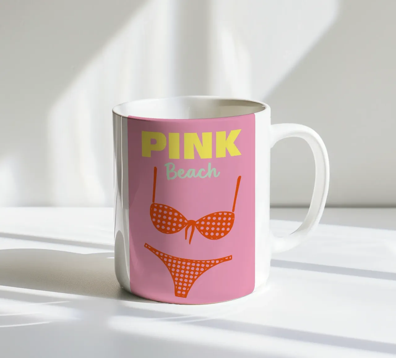 Spiaggia Rosa tazza in ceramica da Colorful Homes