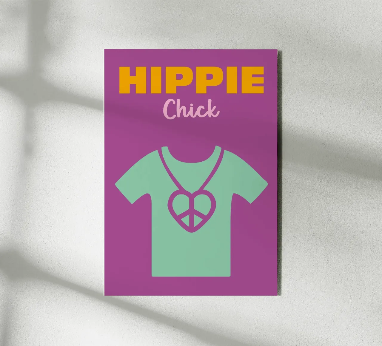 Pulcino Hippie alluminio dibond da Colorful Homes