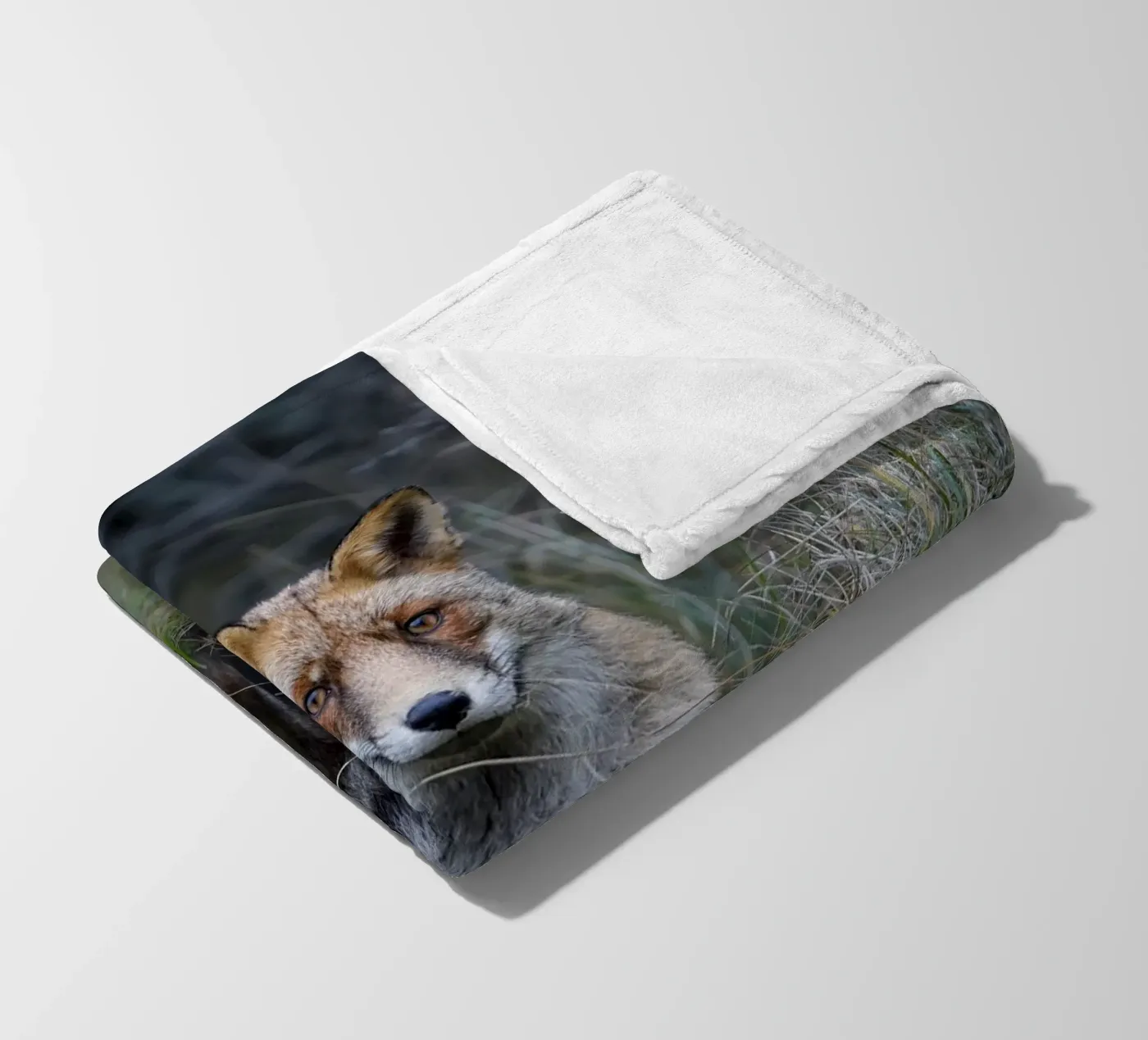 Red Fox fleecedeken van Tom's Wildlife