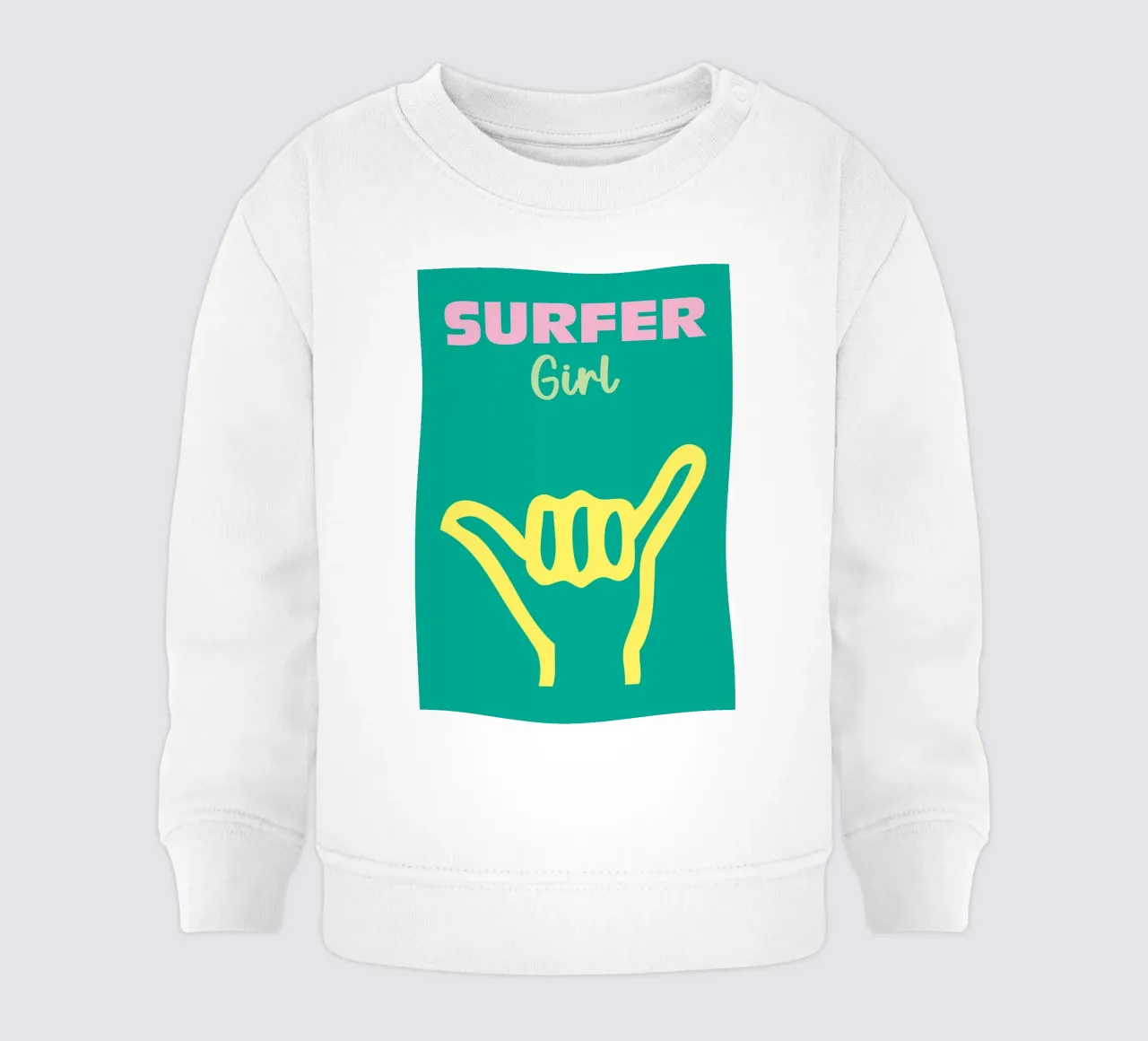Ragazza surfista felpa neonato da Colorful Homes