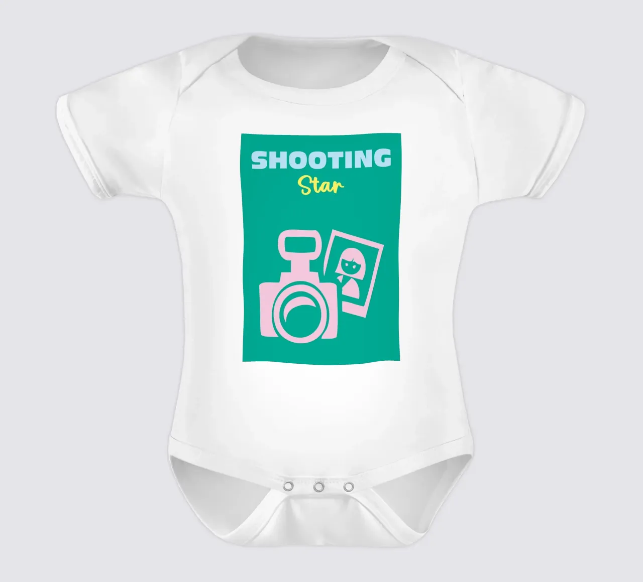 Shooting Star body neonato maniche corte da Colorful Homes