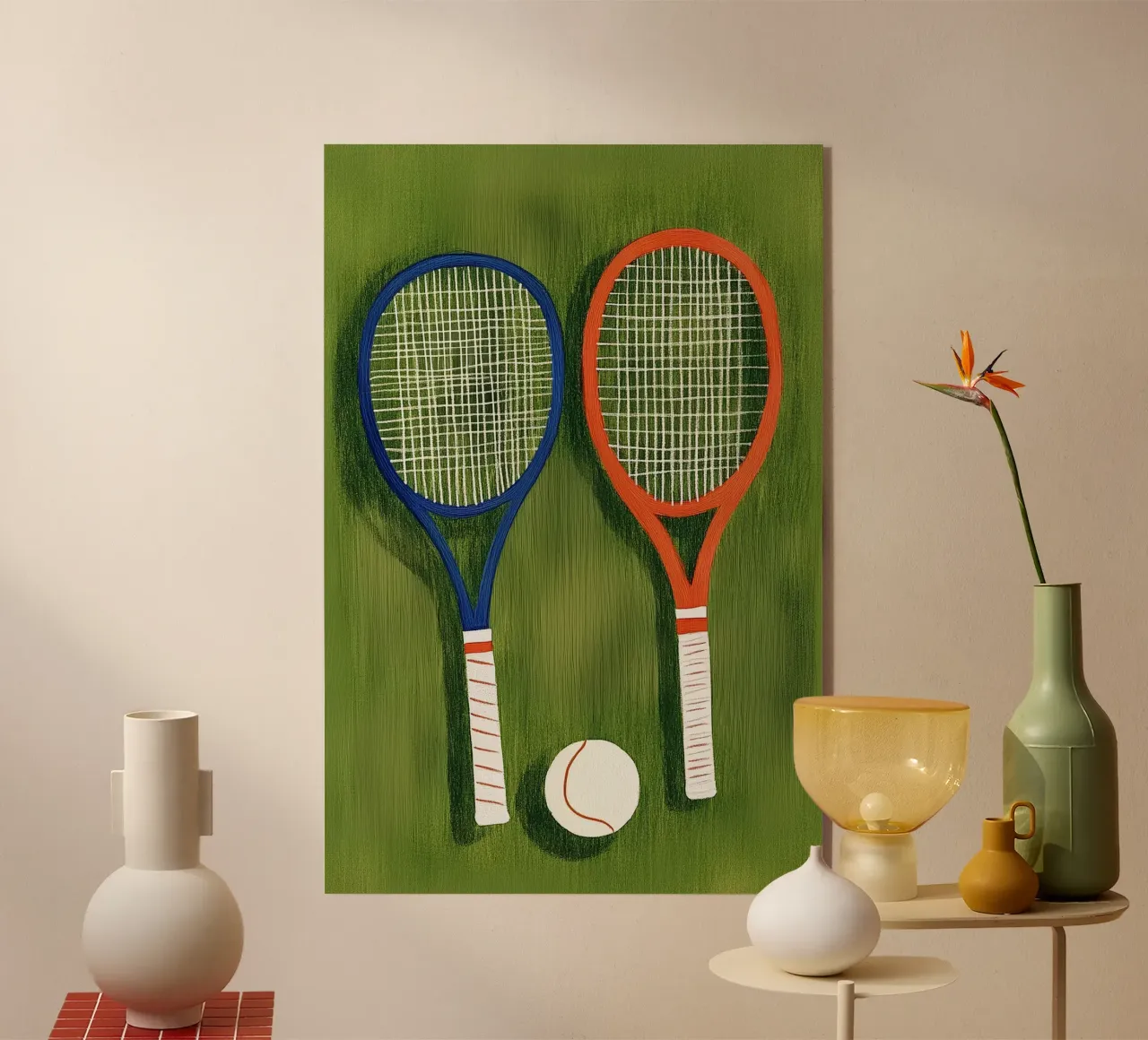 Tennis plexiglass da Curious Canvas