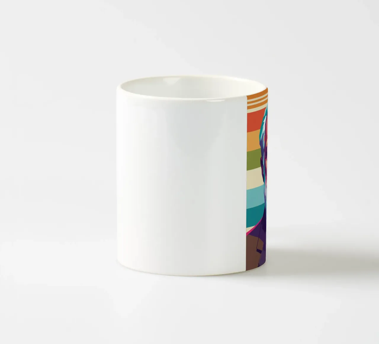 Ritratto pop art di Ernest Hemingway tazza in ceramica da Hantamrata