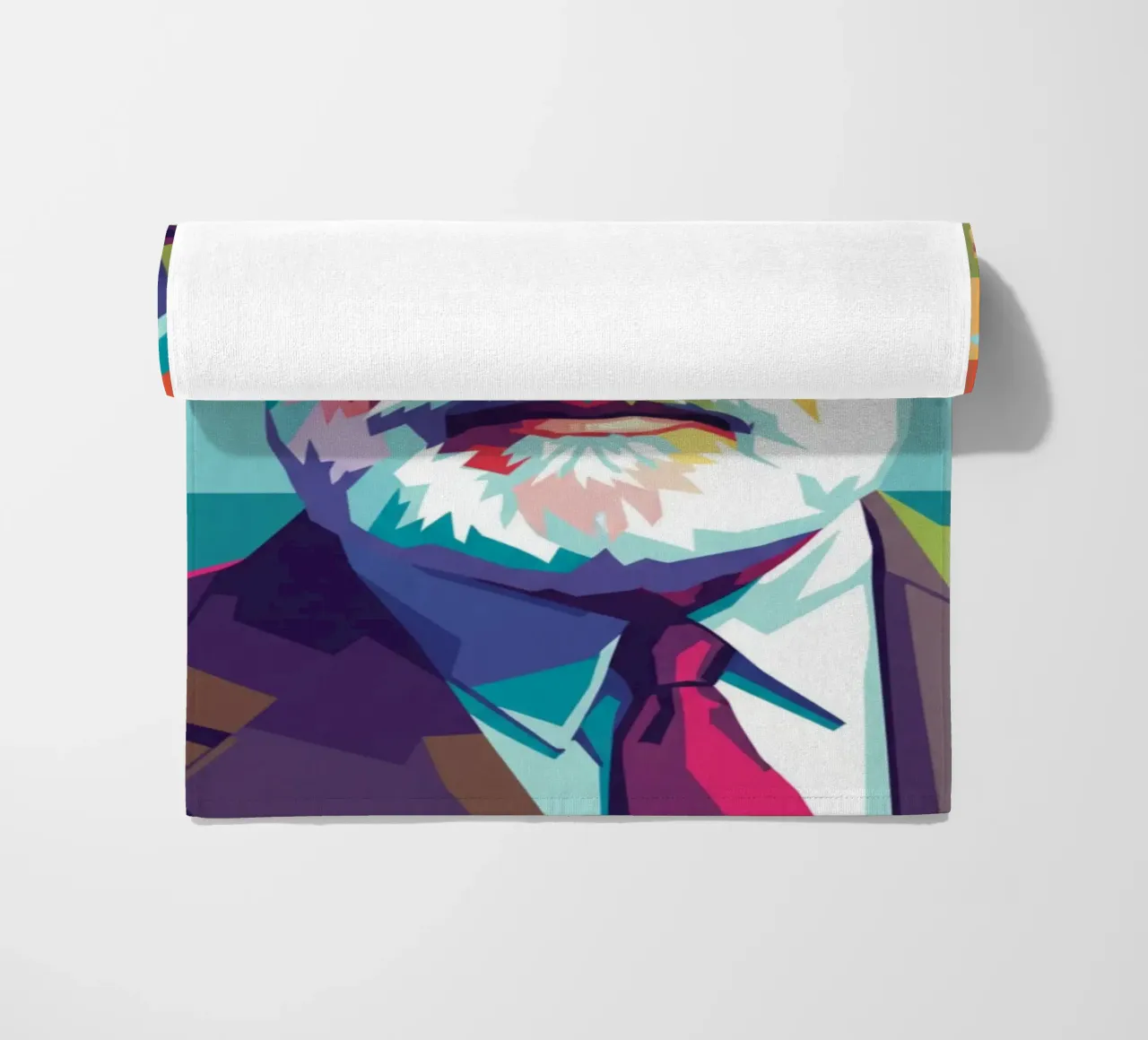 Ritratto pop art di Ernest Hemingway telo mare da Hantamrata