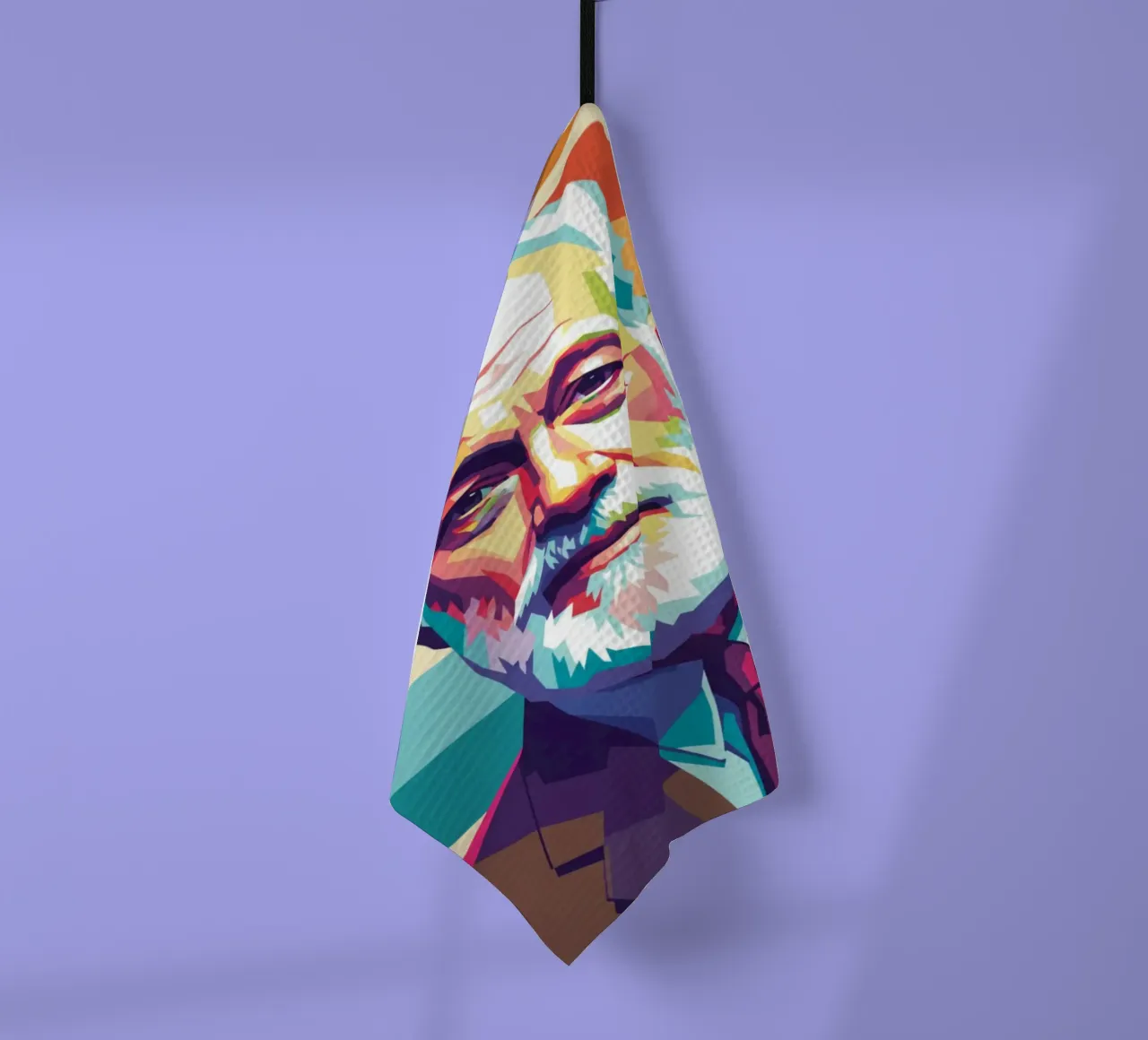 Ritratto pop art di Ernest Hemingway canovaccio da cucina da Hantamrata