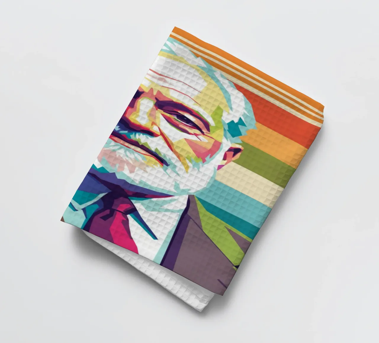 Ritratto pop art di Ernest Hemingway canovaccio da cucina da Hantamrata