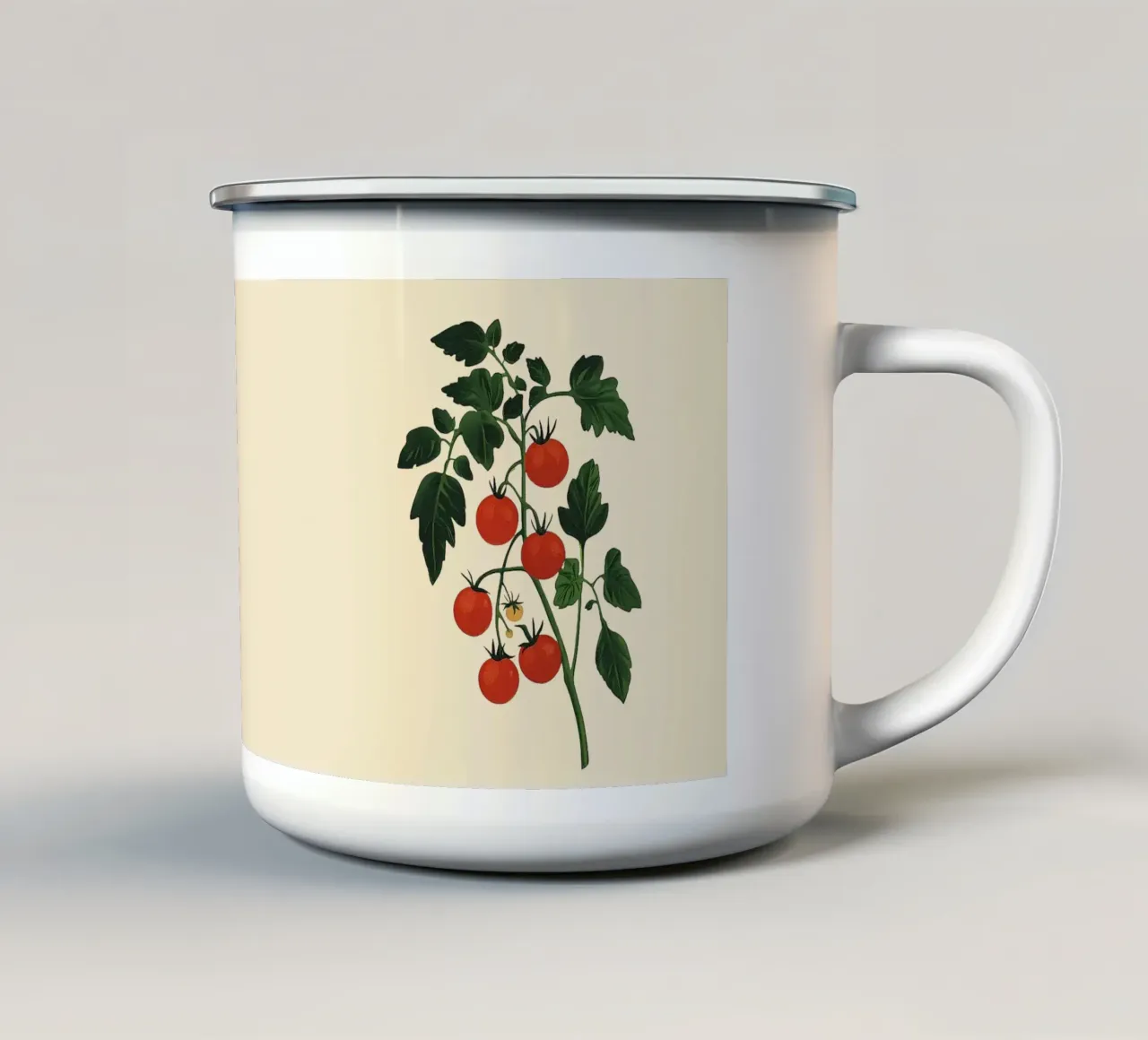 Pomodori di vite tazza in smalto da Curious Canvas