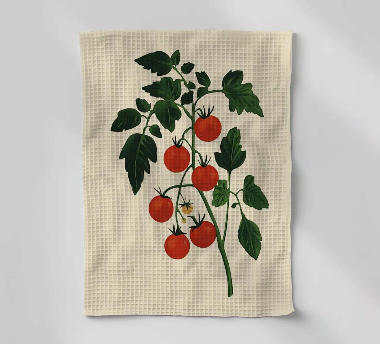 Tomates en grappe torchon de Curious Canvas