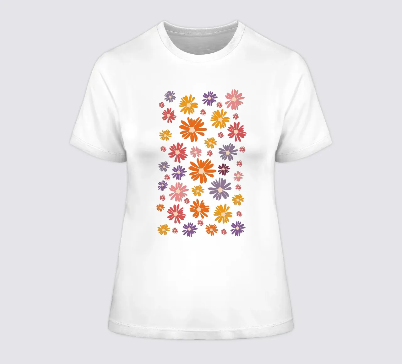 Blumenmeer Gänseblümchen Margeriten Daisy t-shirt da donna da pierosvisuals