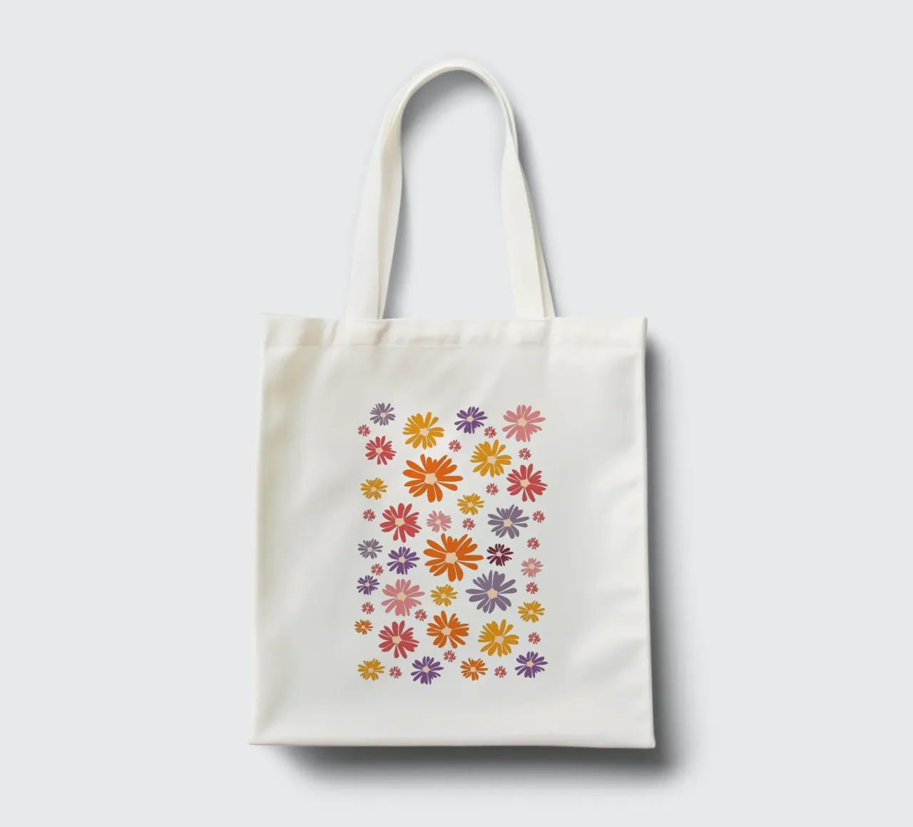 Blumenmeer Gänseblümchen Margeriten Daisy borsa in juta da pierosvisuals