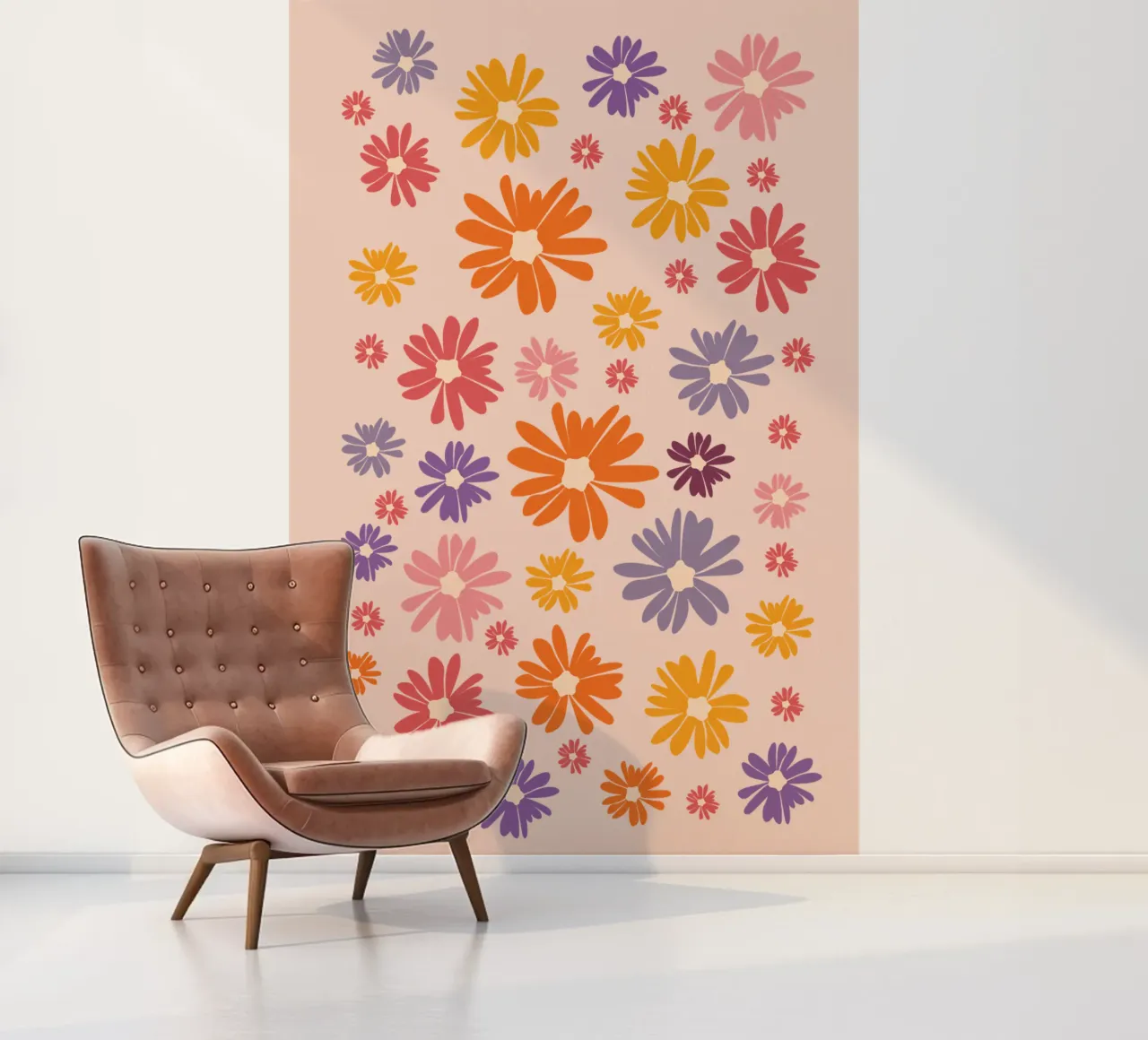 Blumenmeer Gänseblümchen Margeriten Daisy papel para pared de pierosvisuals