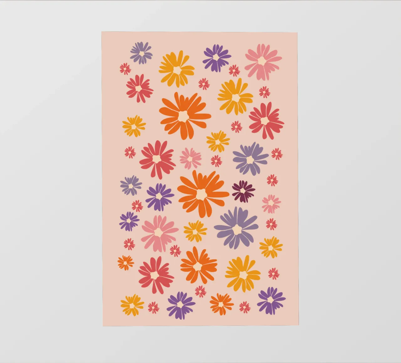 Blumenmeer Gänseblümchen Margeriten Daisy PVC Plane von pierosvisuals