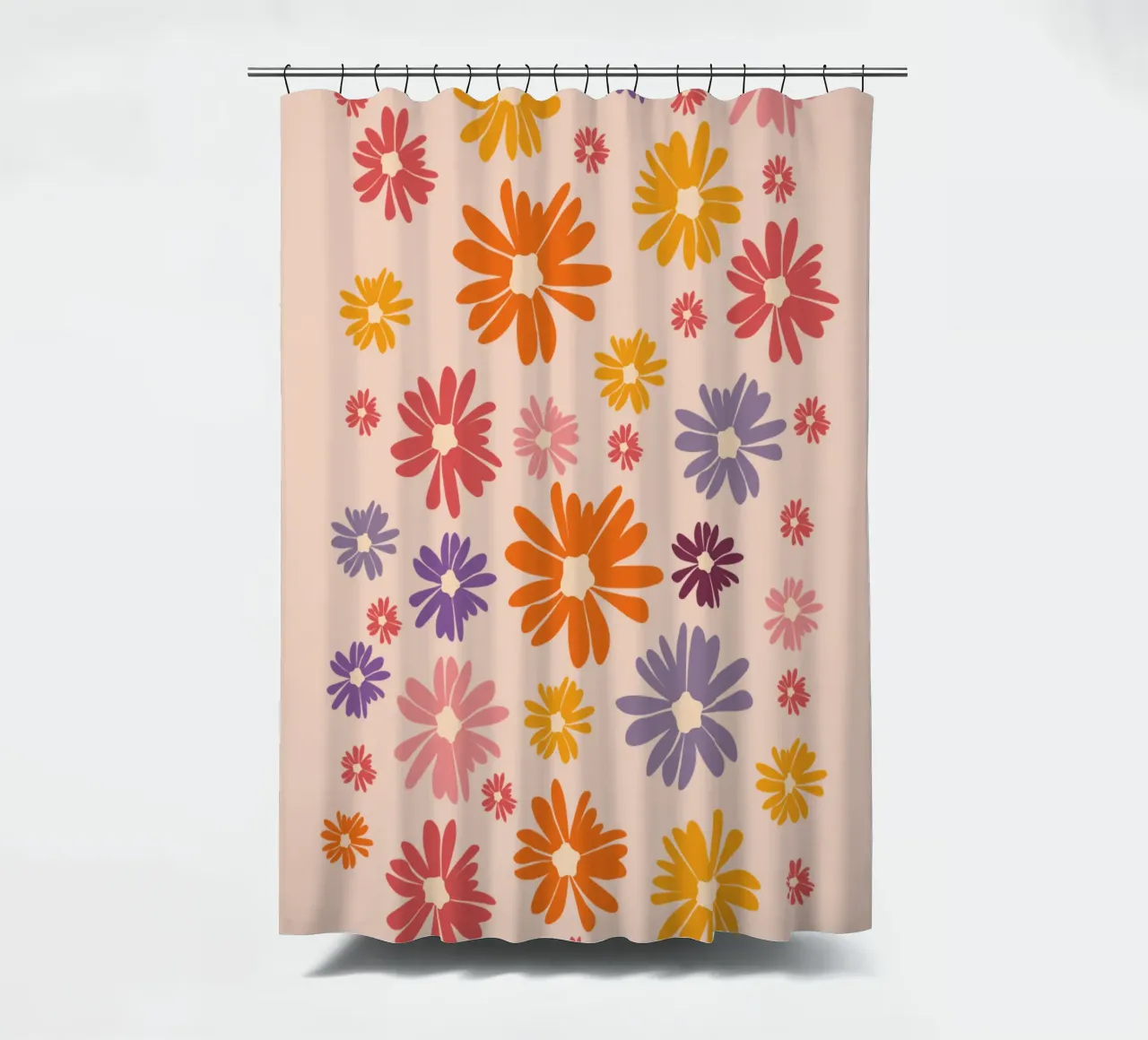 Blumenmeer Gänseblümchen Margeriten Daisy cortina de baño de pierosvisuals