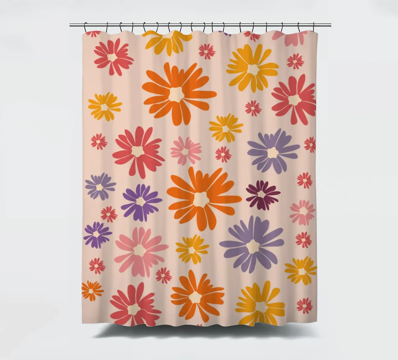 Blumenmeer Gänseblümchen Margeriten Daisy cortina de baño de pierosvisuals