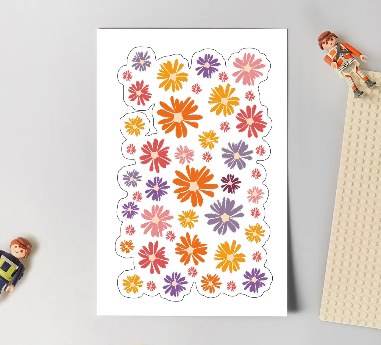 Blumenmeer Gänseblümchen Margeriten Daisy pack de pegatina de pierosvisuals