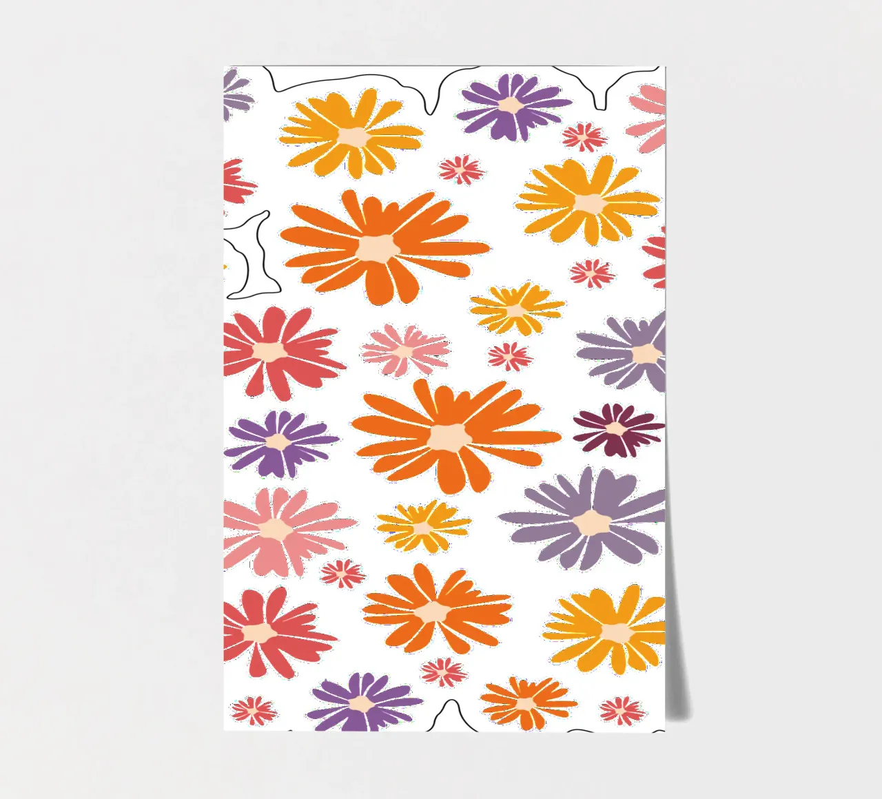 Blumenmeer Gänseblümchen Margeriten Daisy pack de pegatina de pierosvisuals