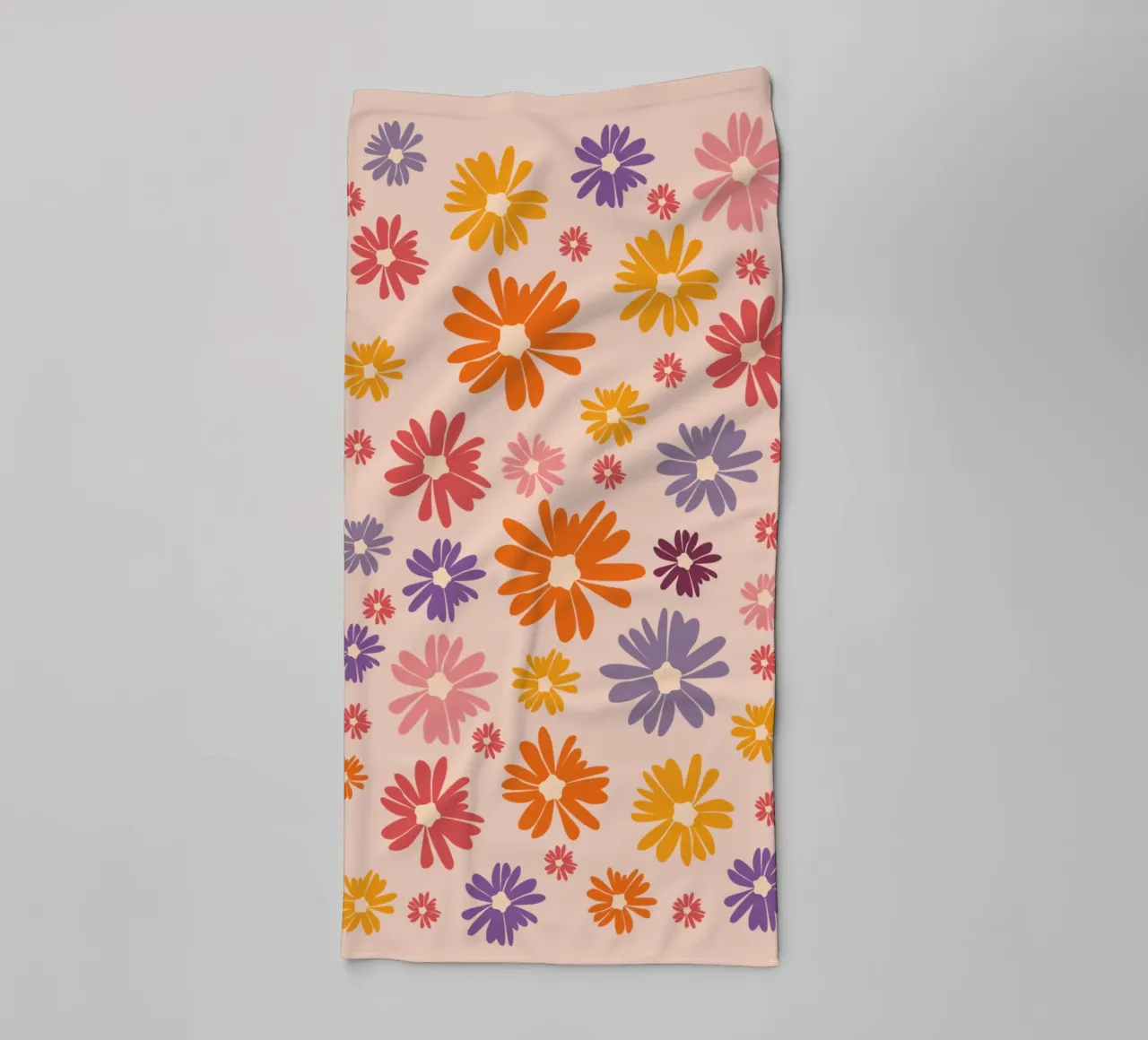 Blumenmeer Gänseblümchen Margeriten Daisy asciugamano da bagno da pierosvisuals