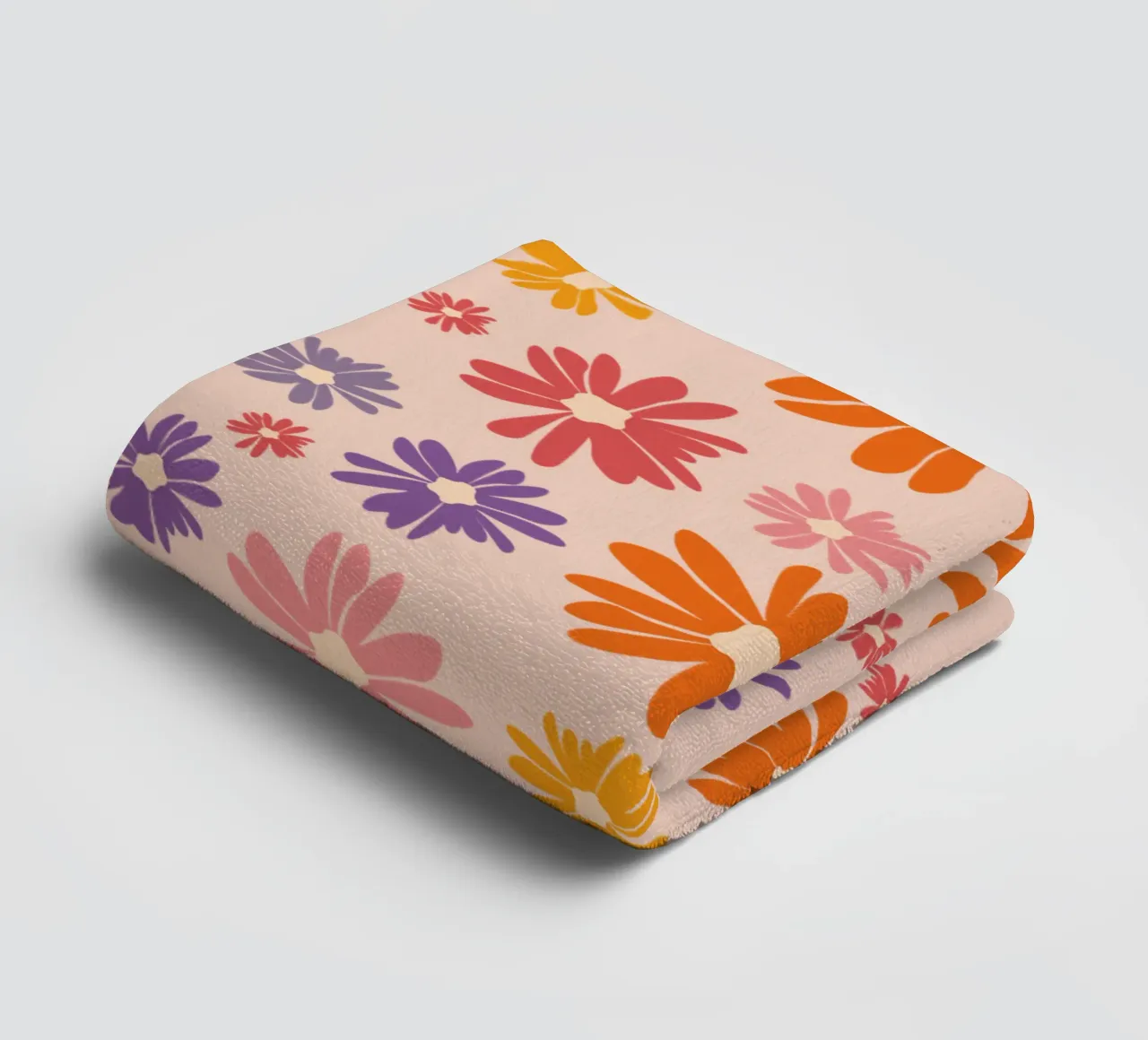 Blumenmeer Gänseblümchen Margeriten Daisy asciugamano da bagno da pierosvisuals