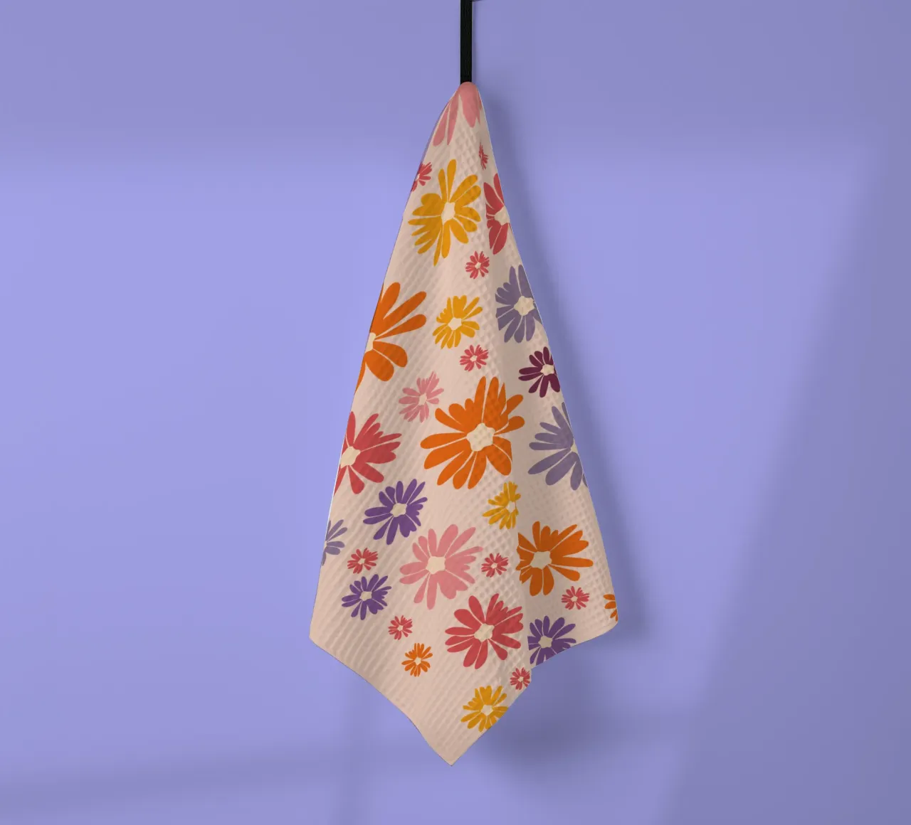 Blumenmeer Gänseblümchen Margeriten Daisy theedoek van pierosvisuals